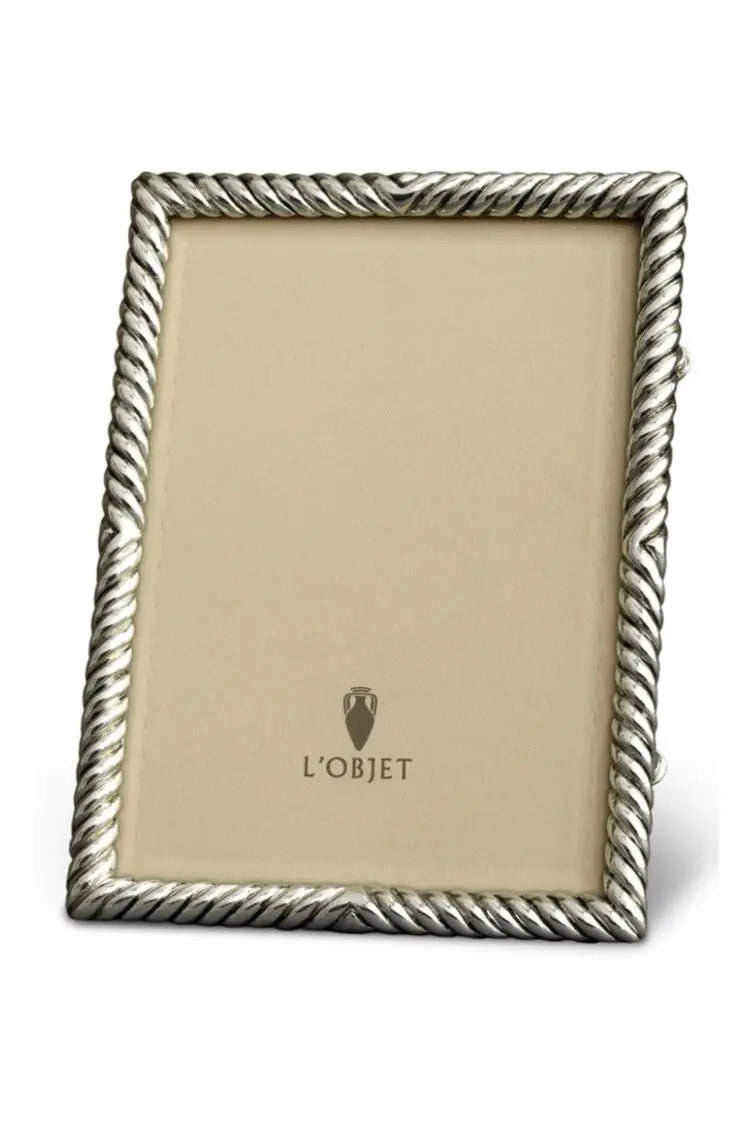 Frame with Deco Twist - Platinum Large L'Objet