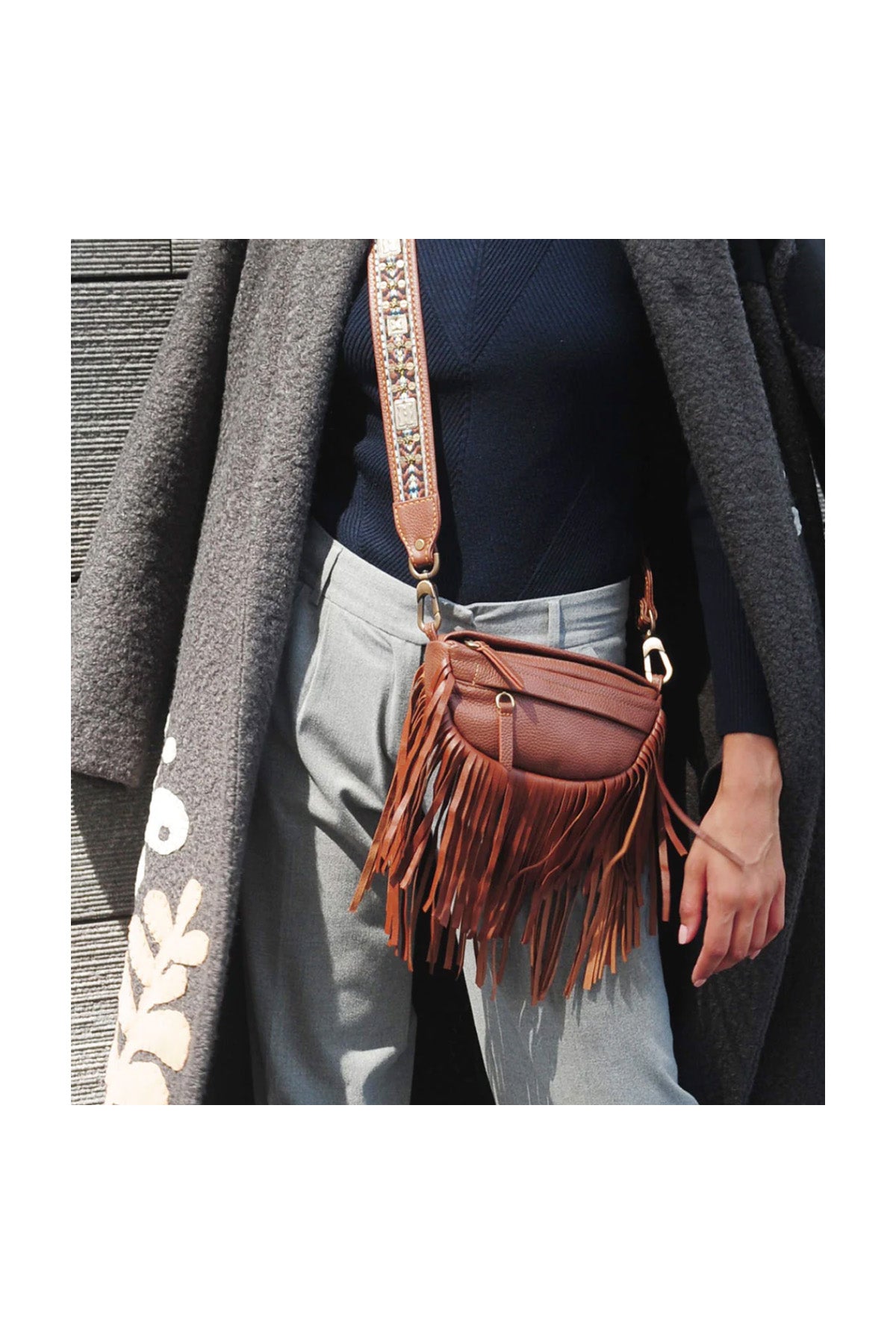Fringe Bag - Brown