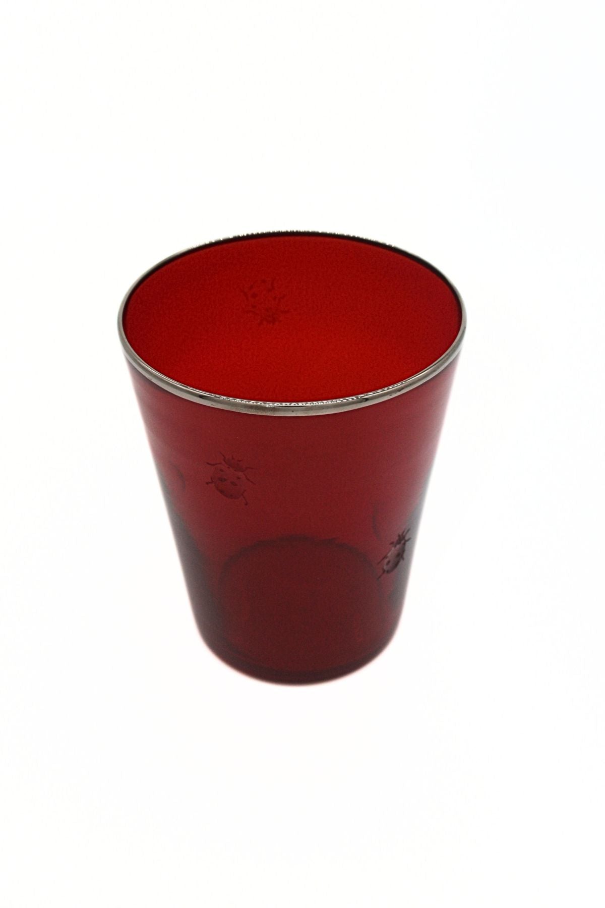 Vaso Glass- LadyBug engraving