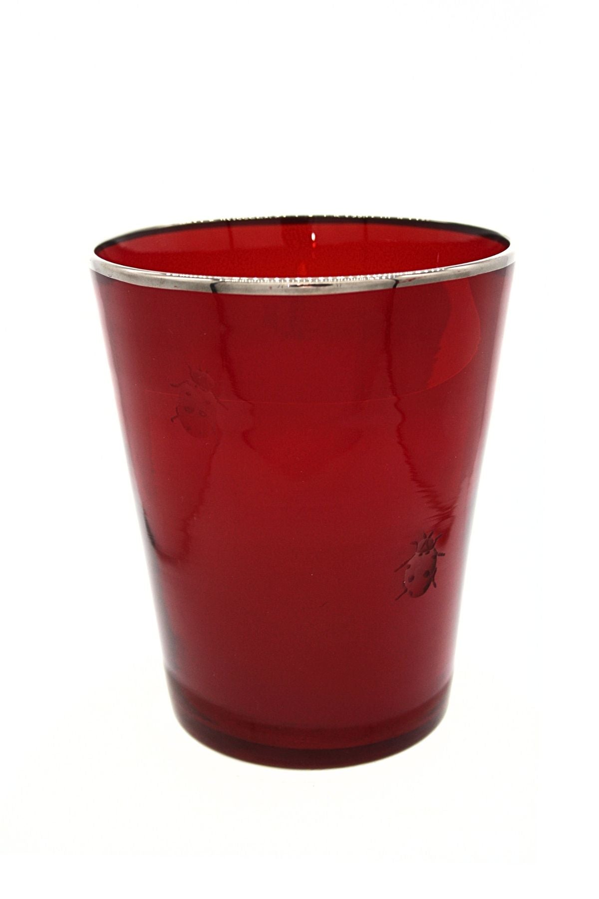 Vaso Glass- LadyBug engraving