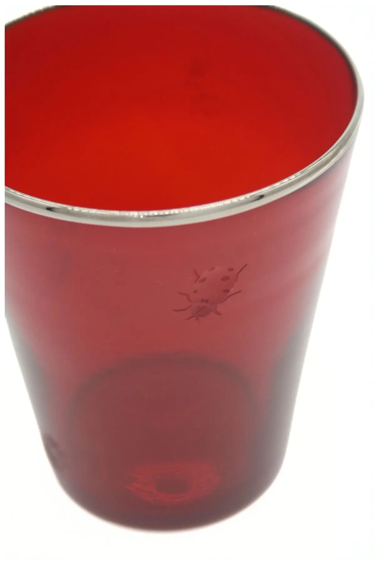 Vaso Glass- LadyBug engraving Giberto