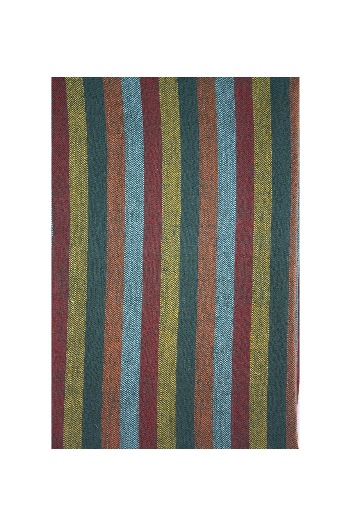 Multi Stripe Pashmina Shawl- Turquoise Rainbow