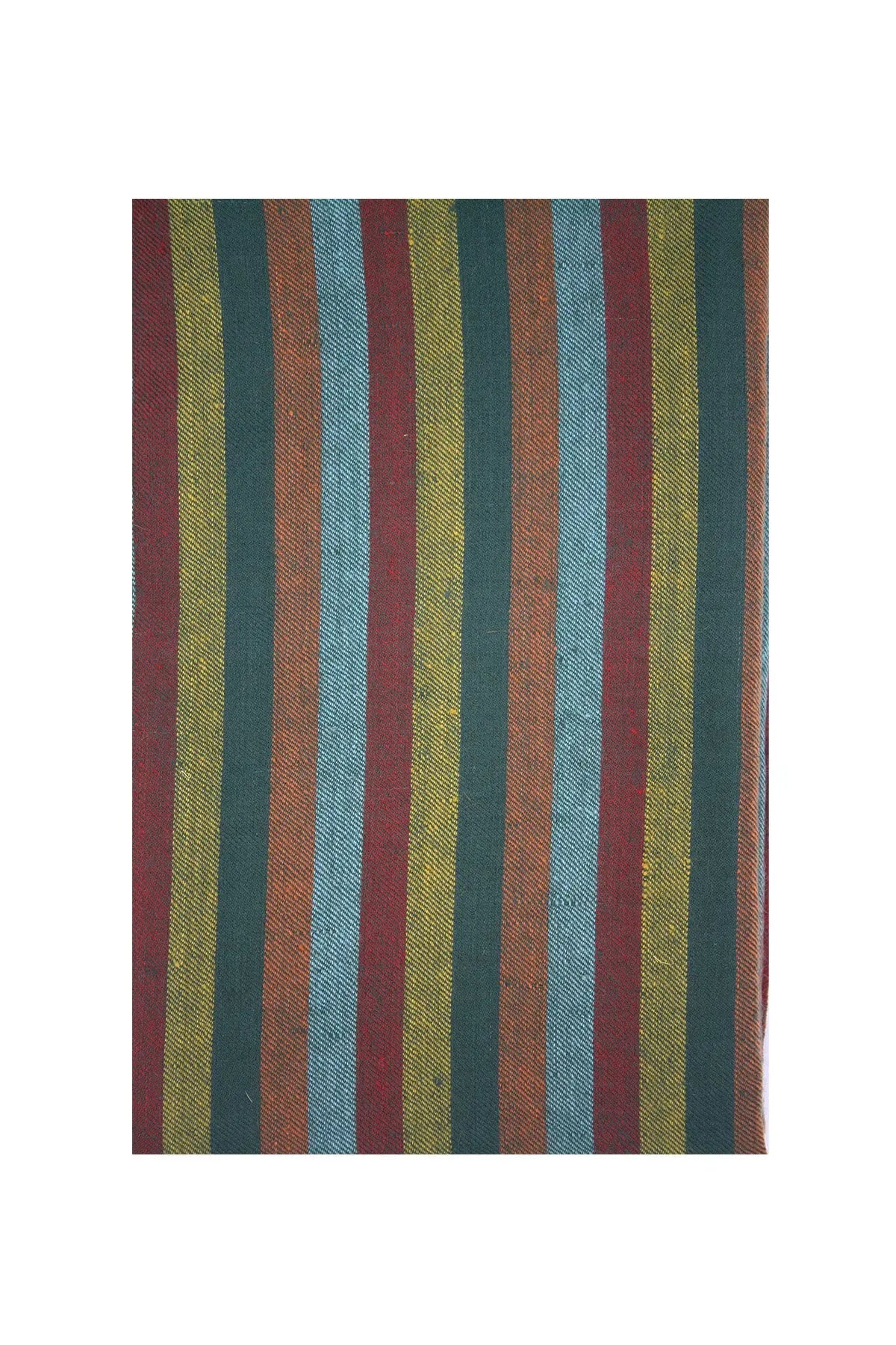 Multi Stripe Pashmina Shawl- Turquoise Rainbow Debonnaire