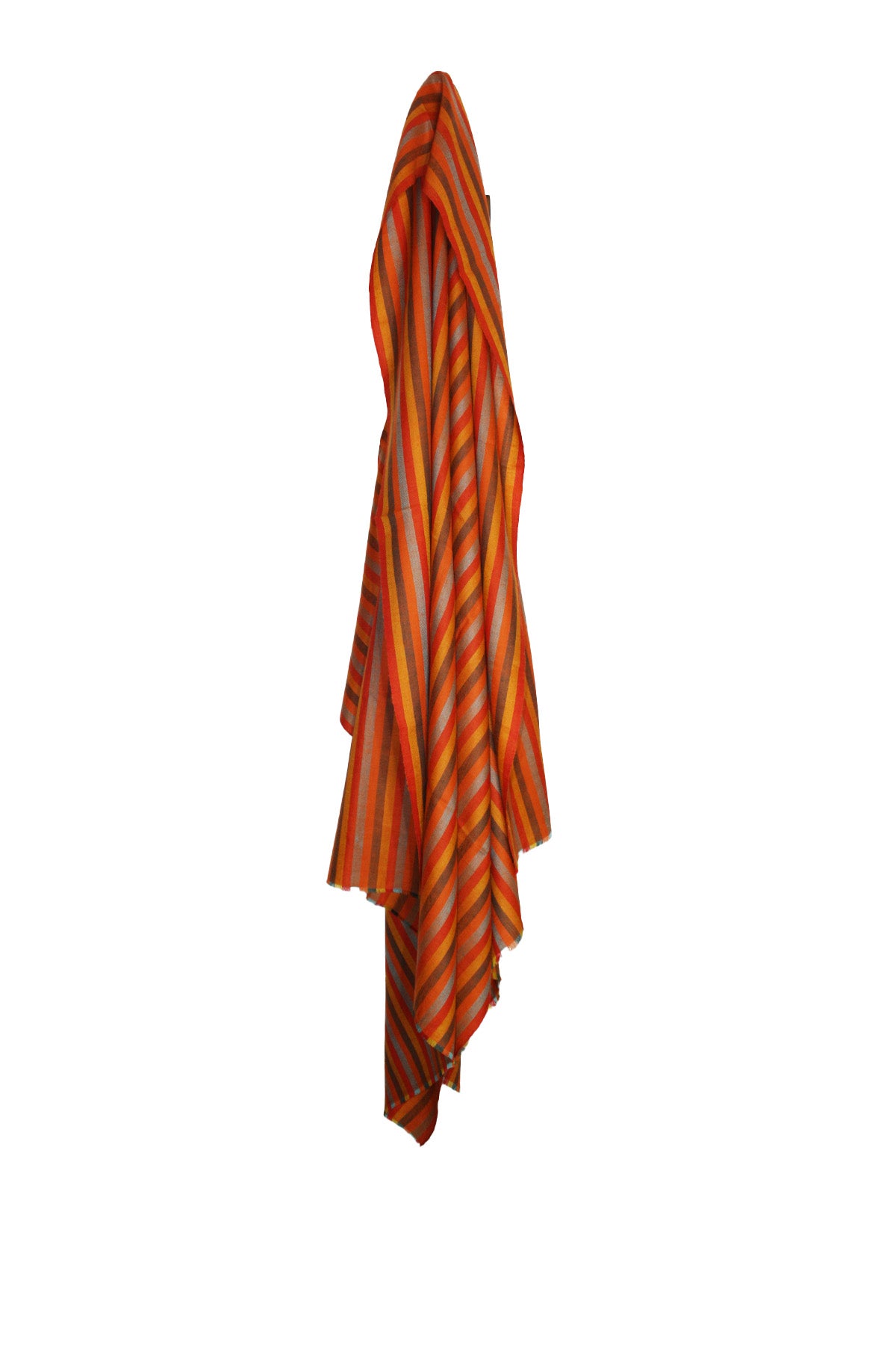 Multi Stripe Pashmina - Orange