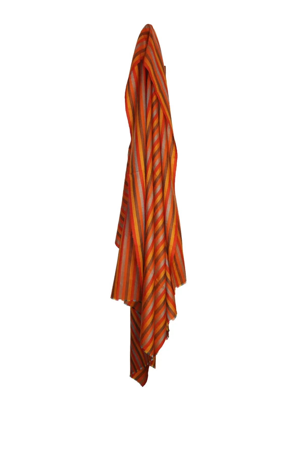 Multi Stripe Pashmina - Orange Debonnaire