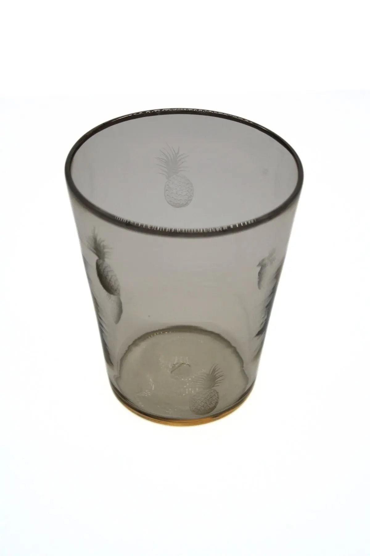 Vaso Glass- Pineapple Engraving Giberto