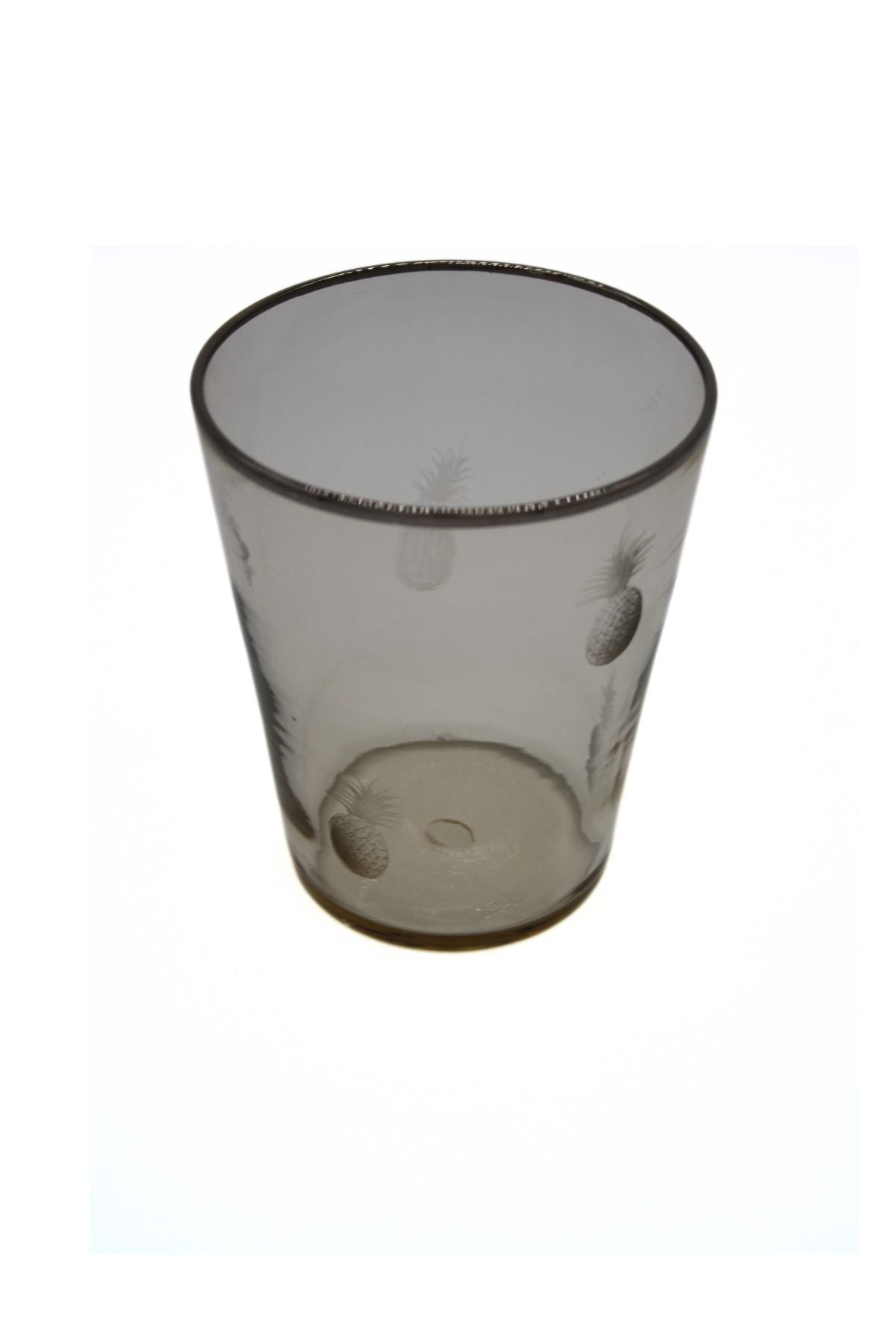Vaso Glass- Pineapple Engraving