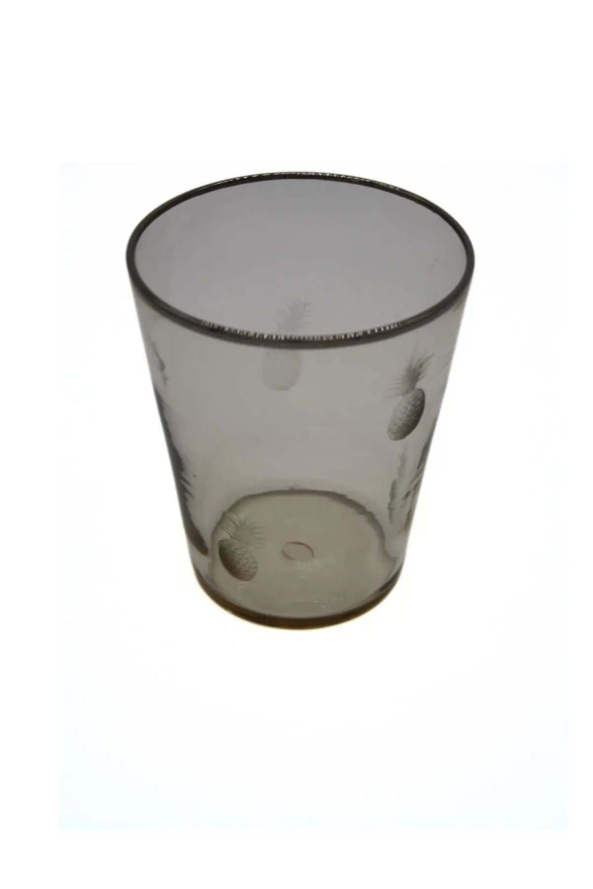 Vaso Glass- Pineapple Engraving Giberto