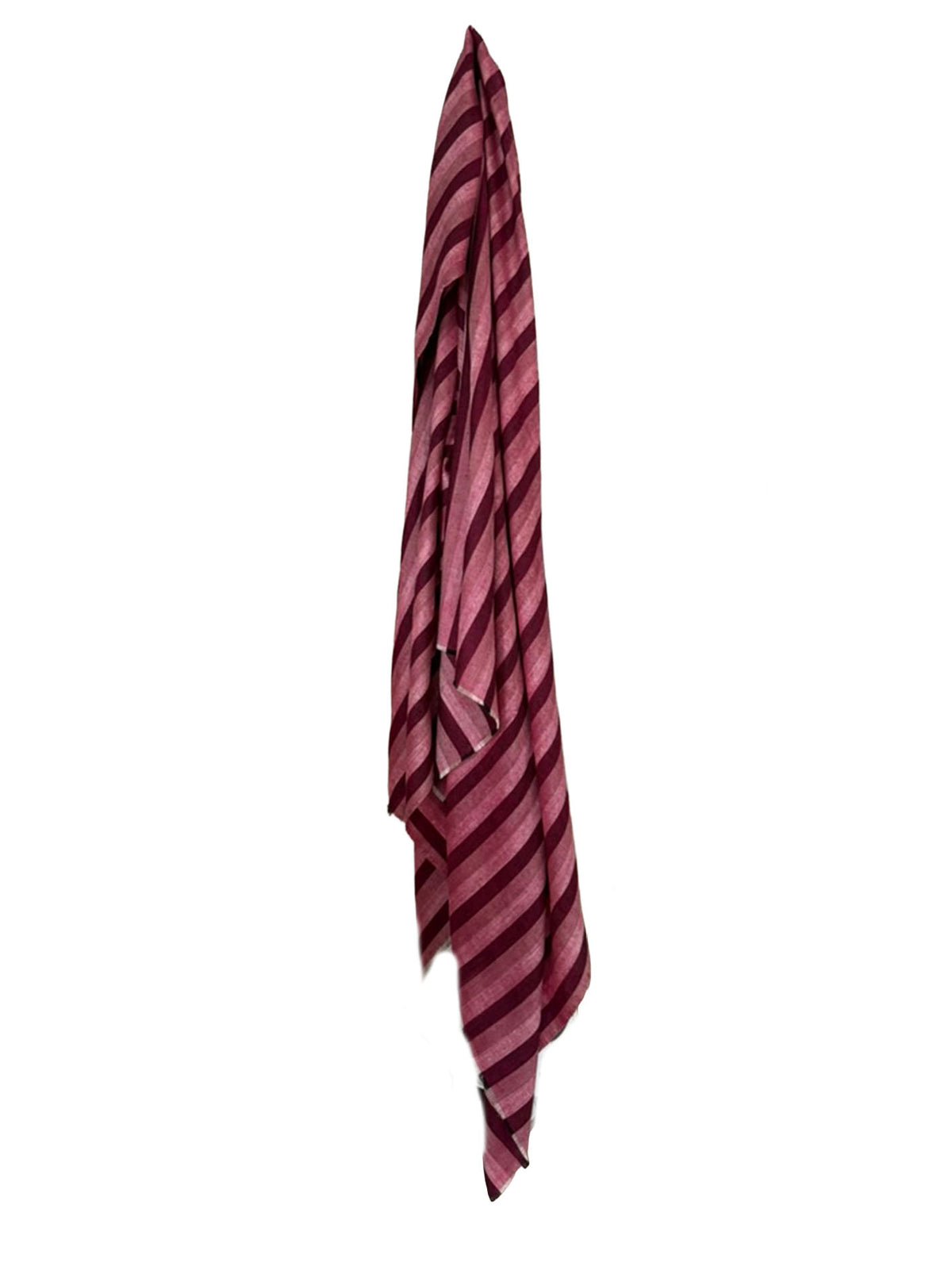 Tone on Tone Stripe Pashmina Shawl - Plum