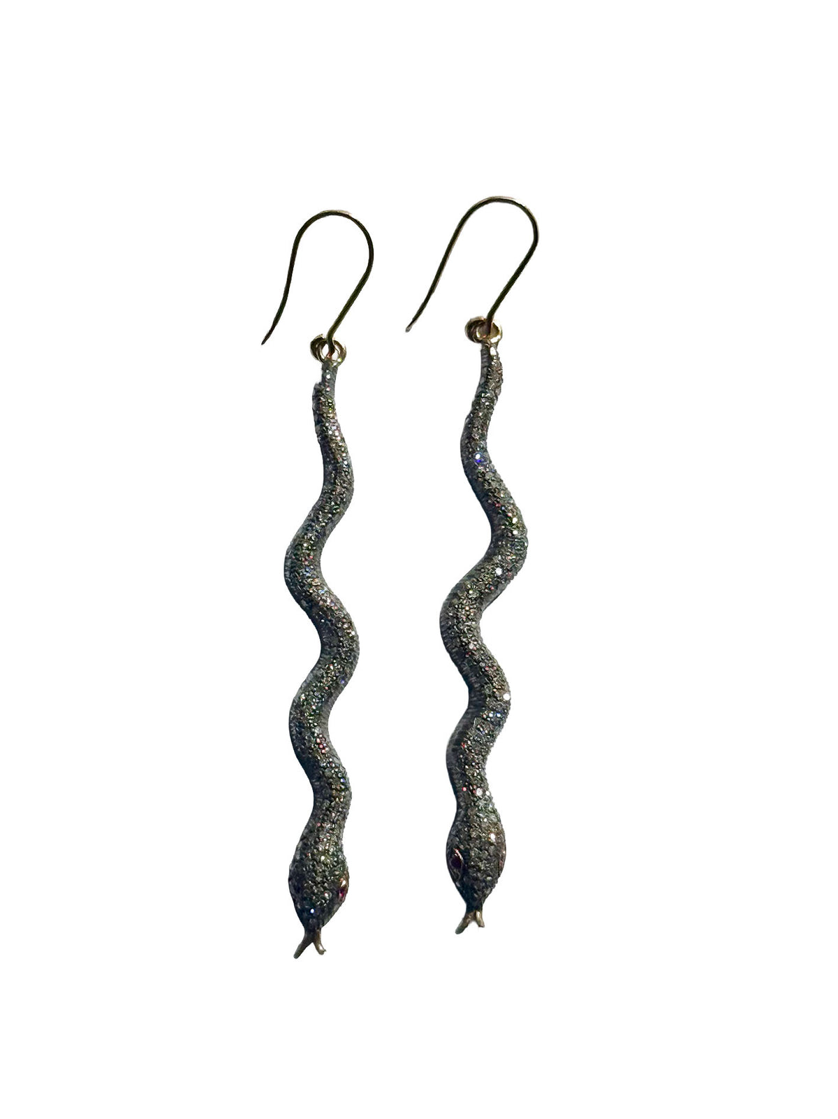 Diamond Snake Earrings