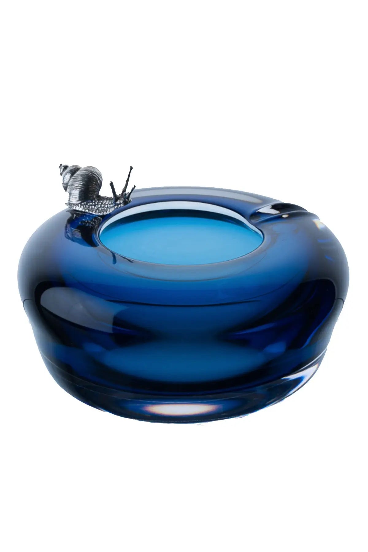 Glacier Snail Ashtray - Ink Blue Objet Luxe