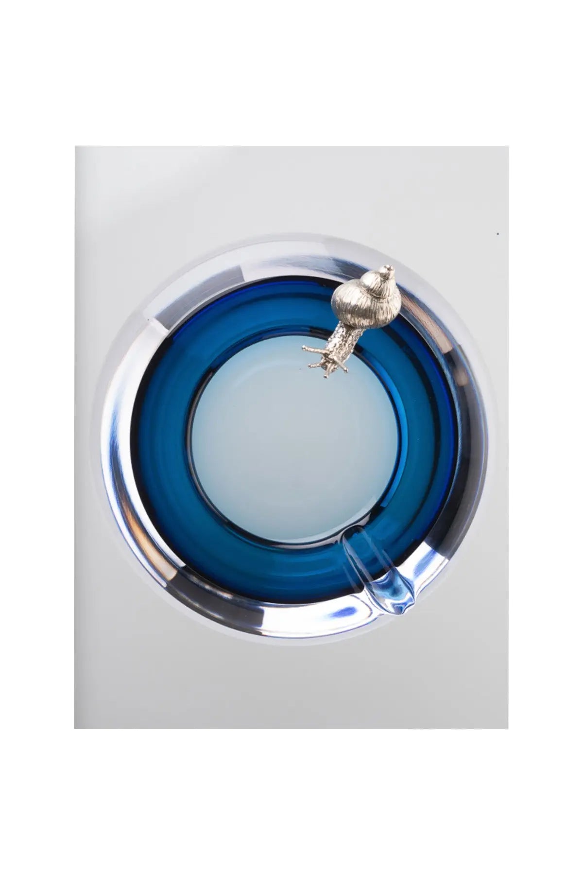 Glacier Snail Ashtray - Ink Blue Objet Luxe