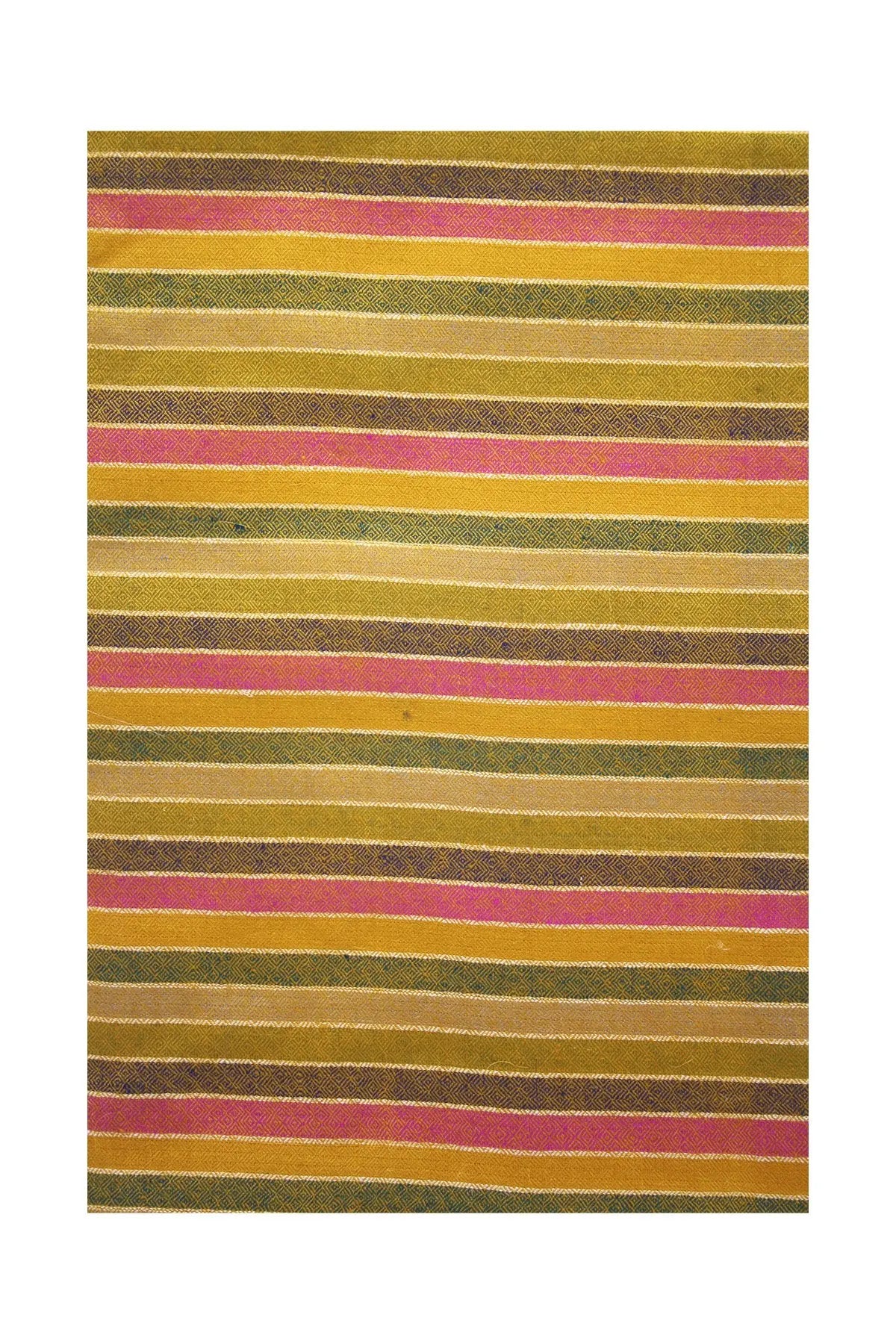 Multi Stripe Pashmina Shawl - Warm Khaki Debonnaire