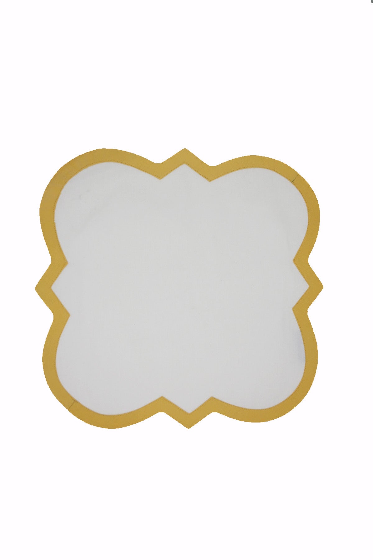 Palladio placemats (Set of 4)- Soft yellow