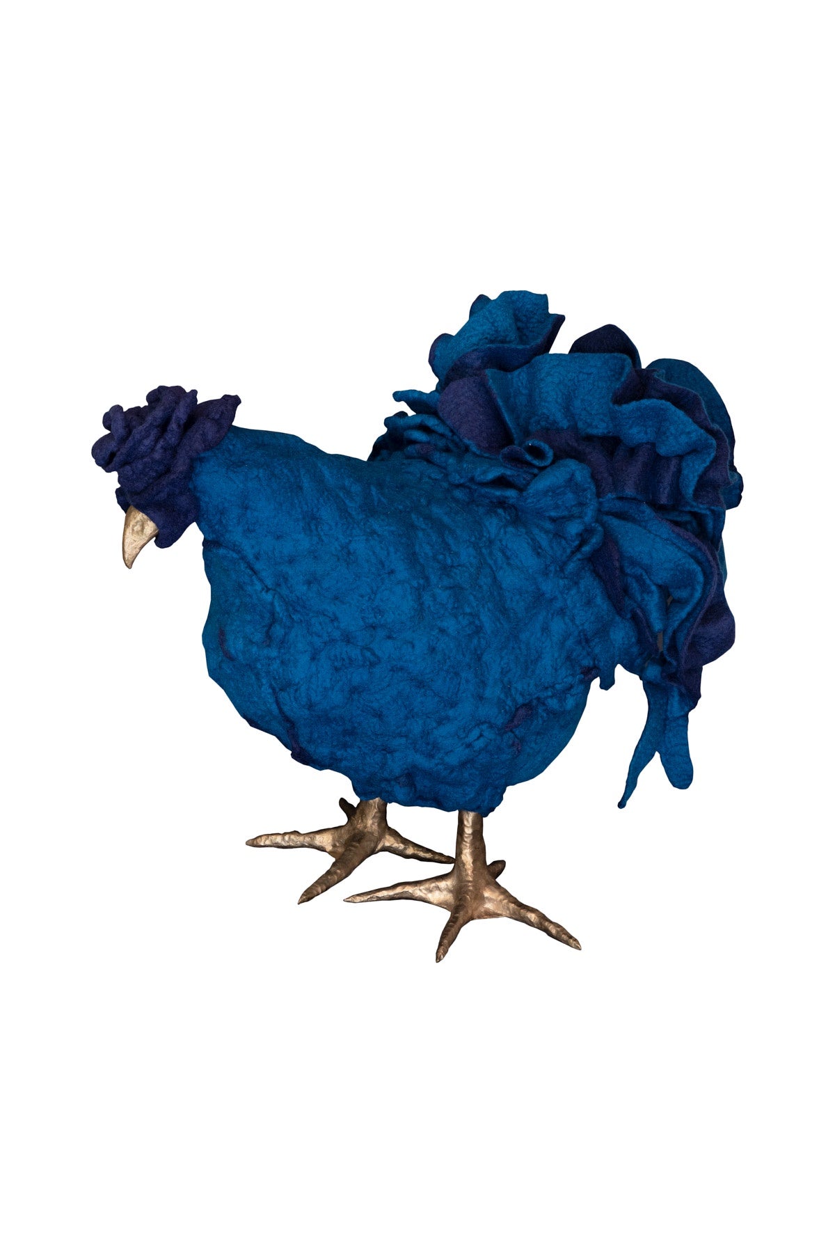 Little Blue Rooster Foot Stool