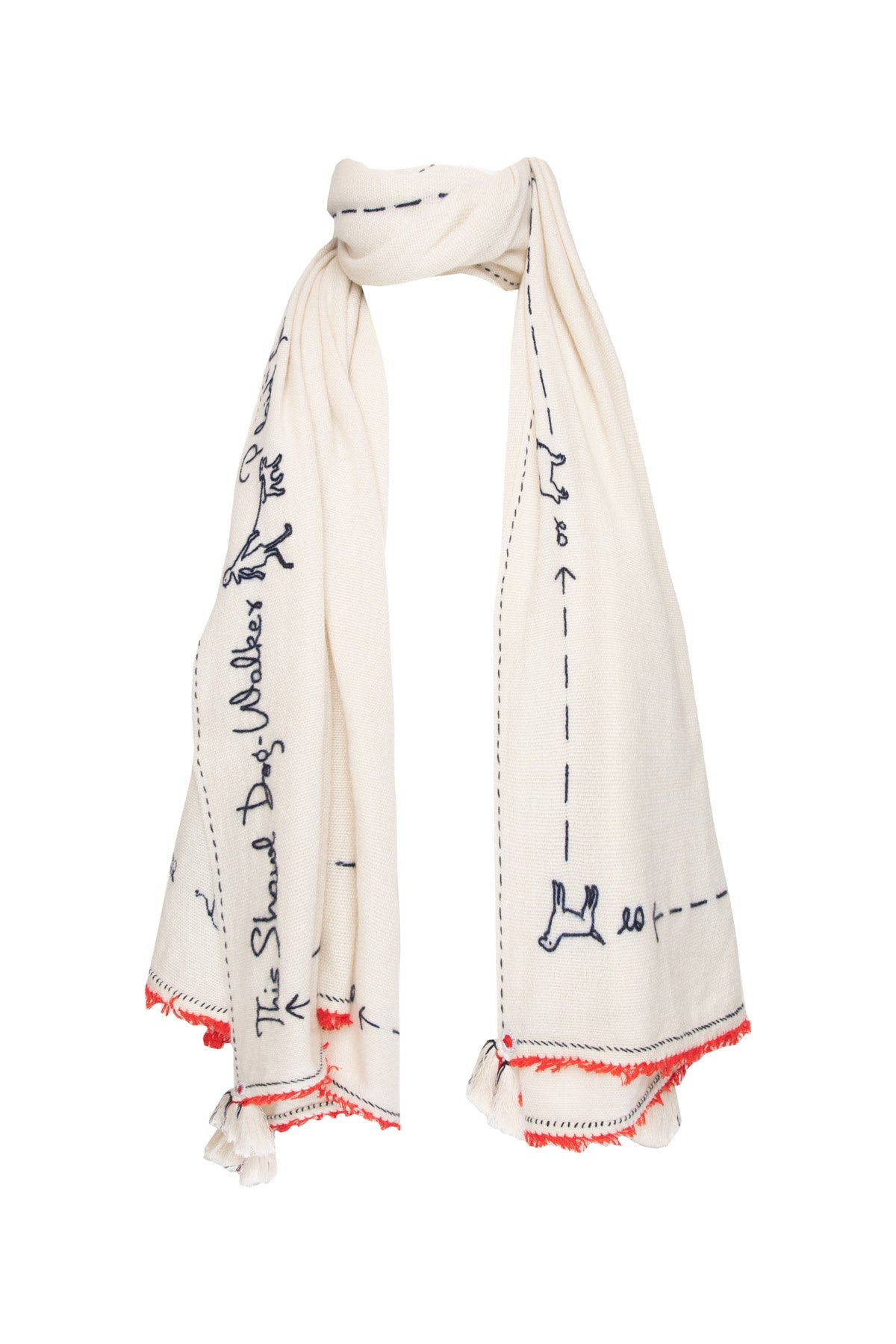 Dogwalker Shawl - Cream