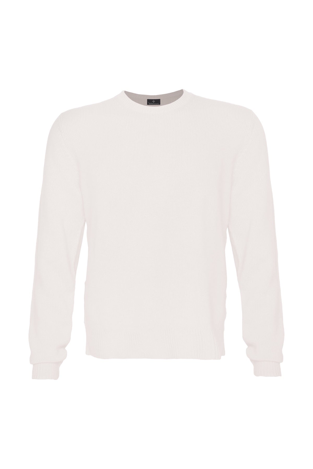 Men's Cashmere Jumper - White Sand