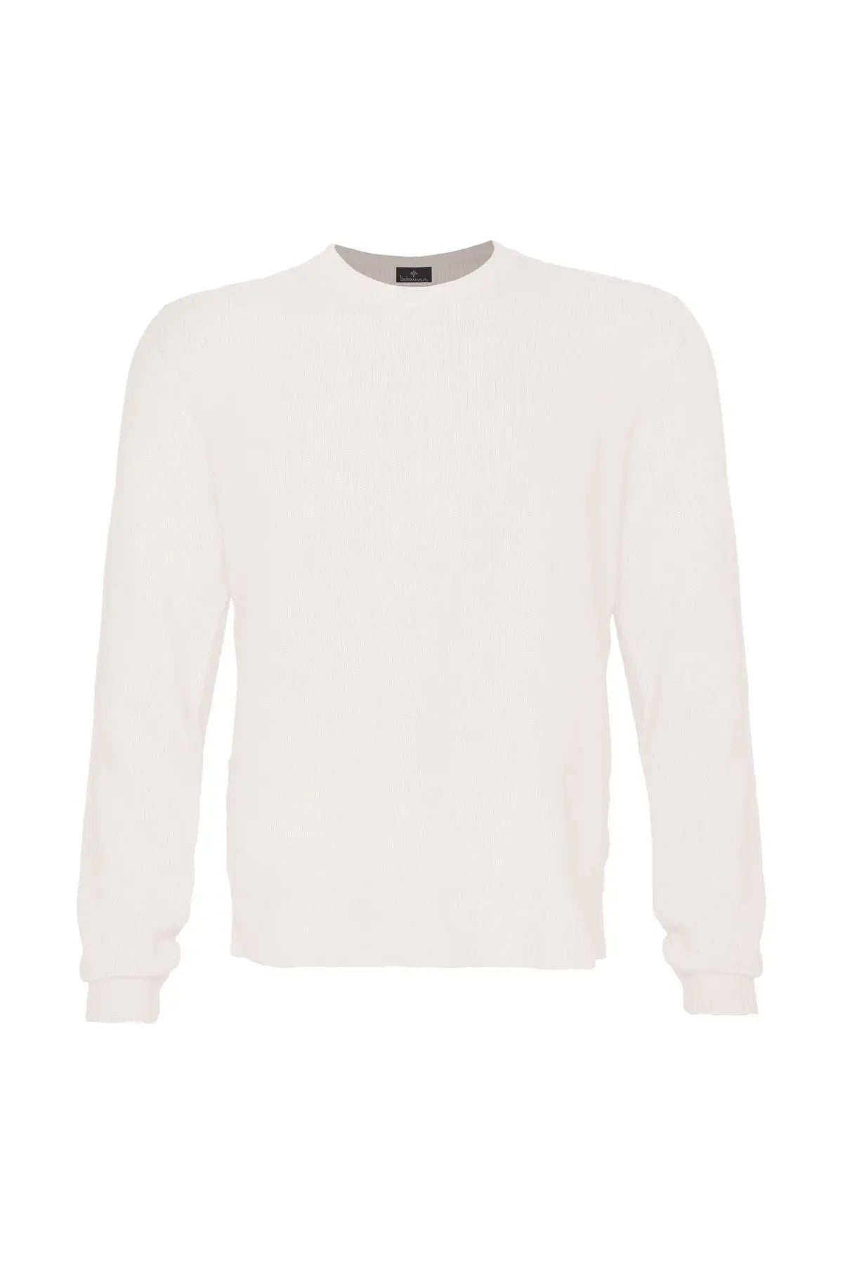 Men's Cashmere Jumper - White Sand Debonnaire