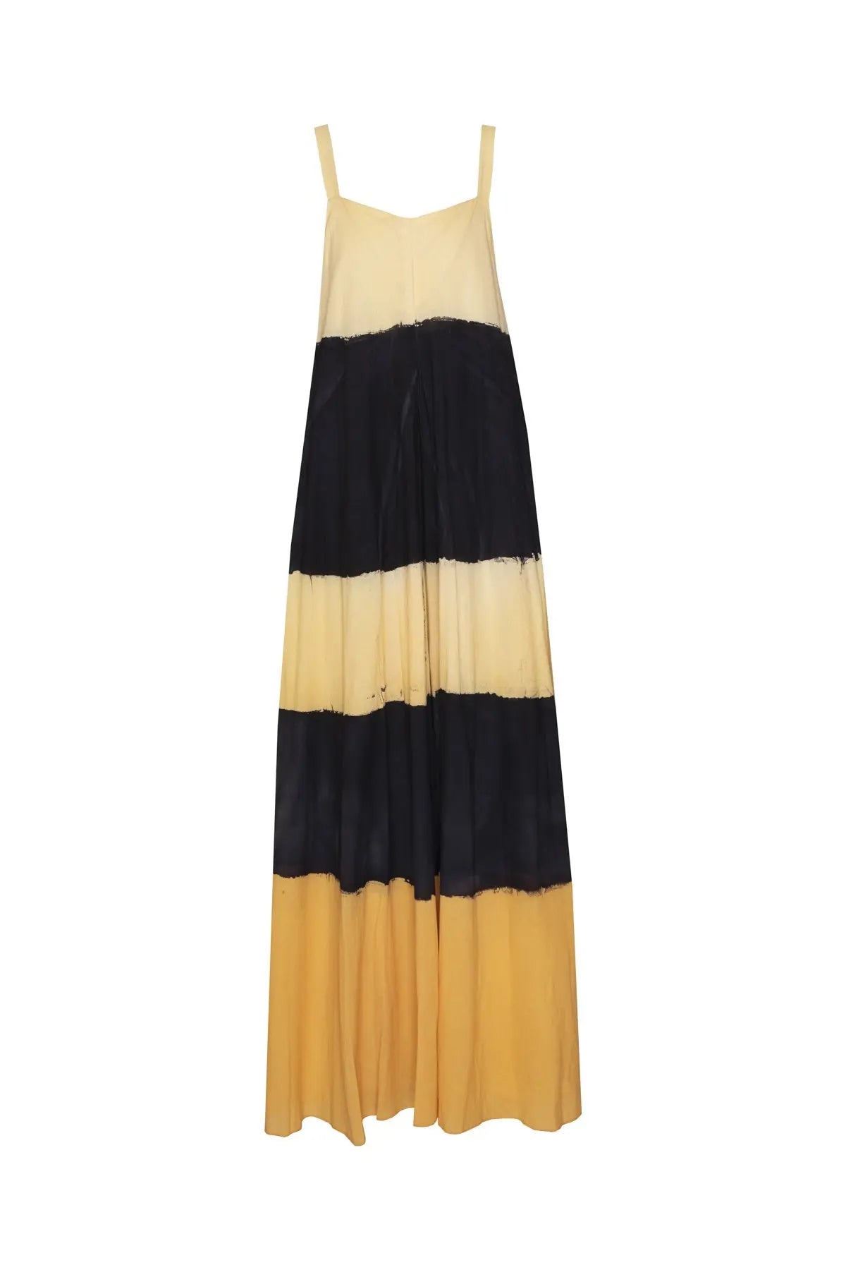 Stripe Fresh Dress - Black & Gold Gilda Midani