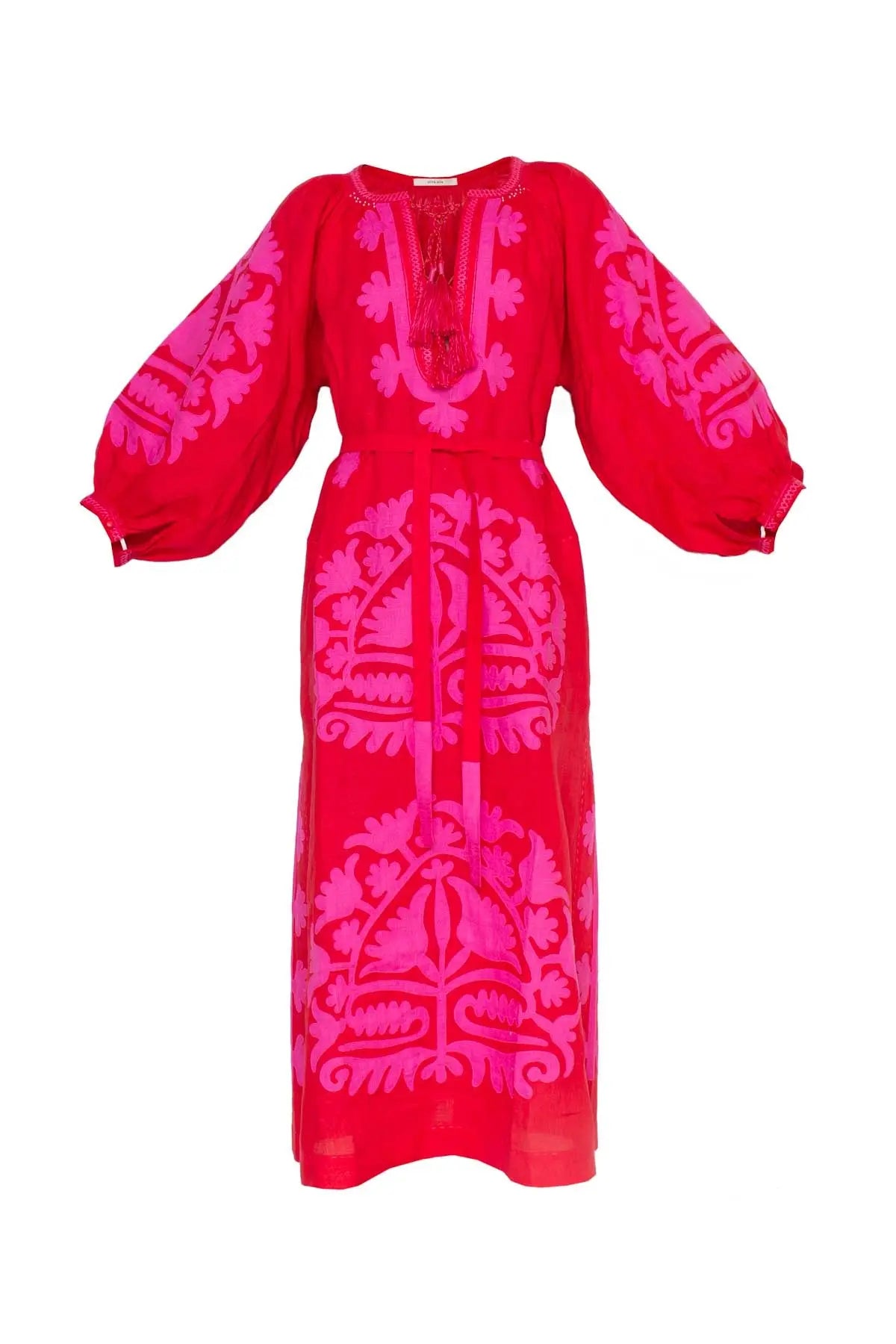 Shalimar Dress - Red & Fuchsia Vita Kin