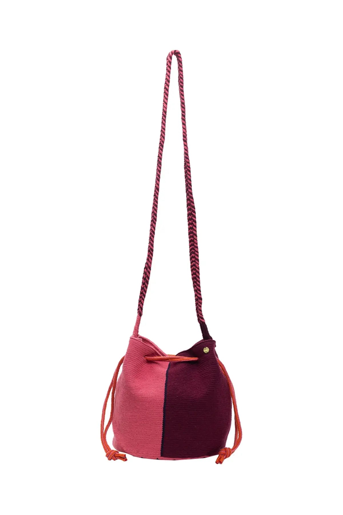 Mitra Bag - Pink & Aubergine Guanabana