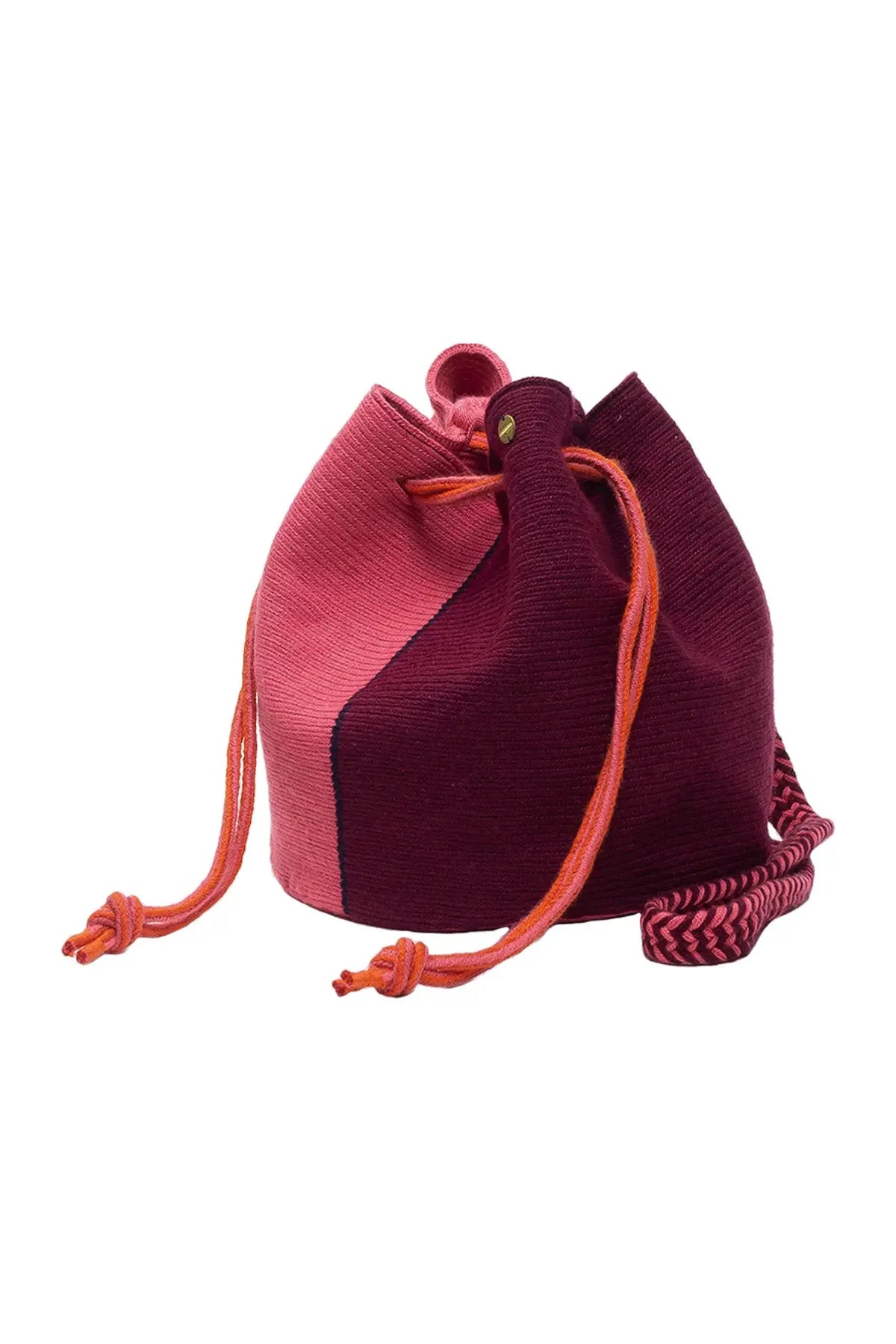 Mitra Bag - Pink & Aubergine Guanabana