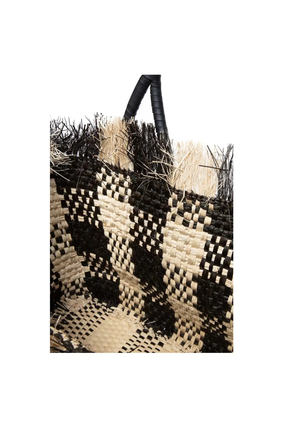 High Spirits Shoulder Bag - Black & Natural Iraka Johanna Ortiz