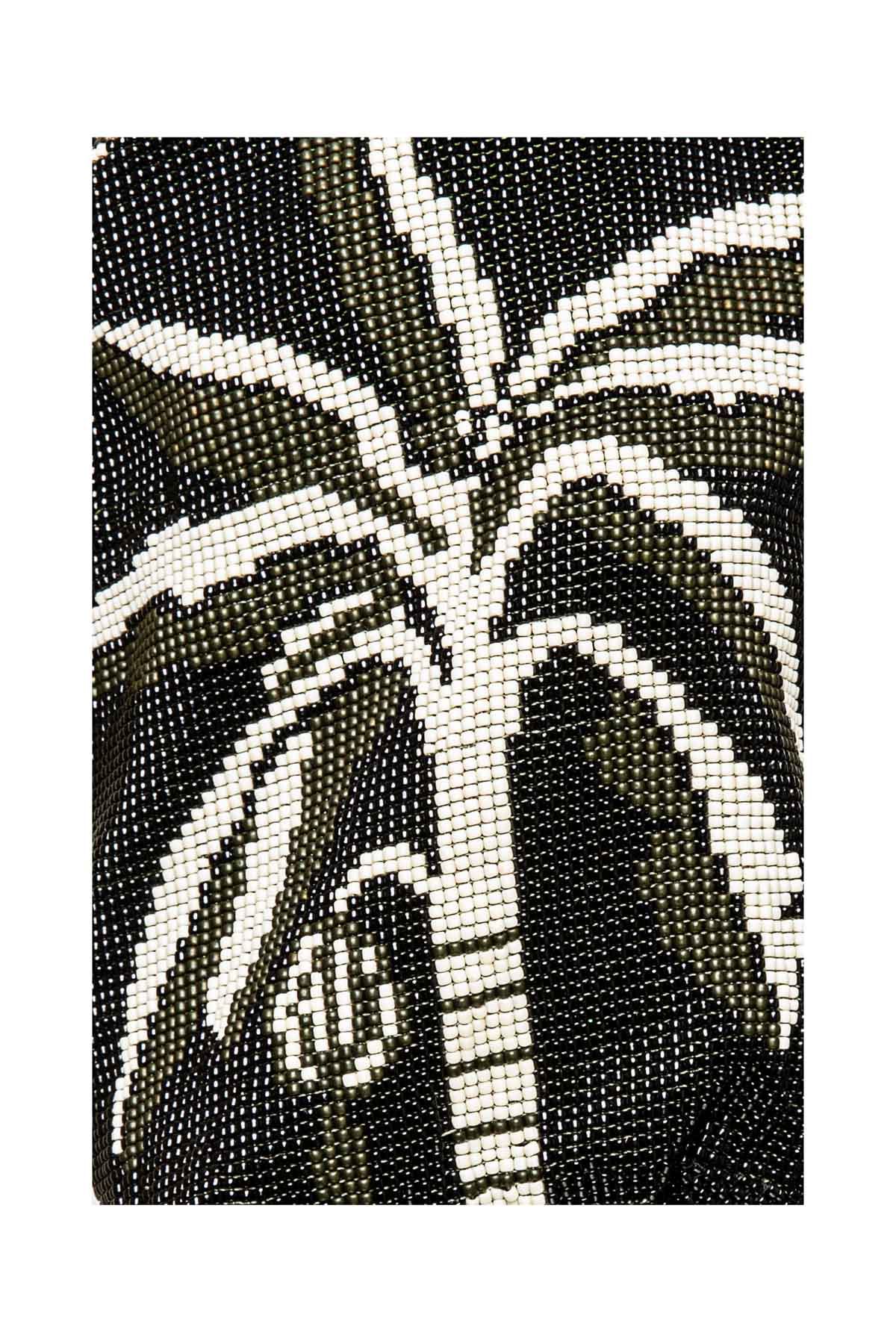 Beaded Vida Tropical Mochila - Black