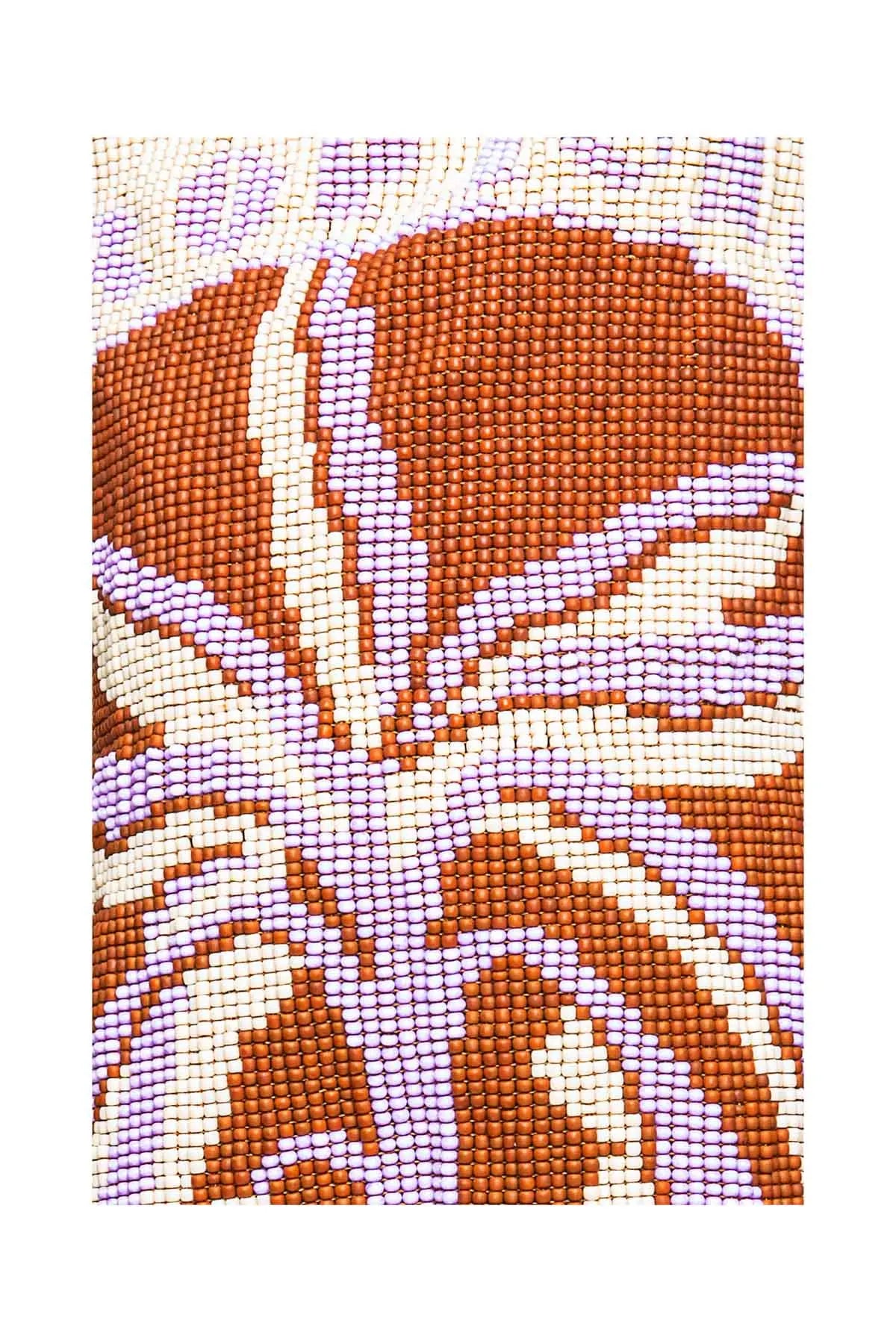 Beaded Vida Tropical Mochila - Chai & Lavender Johanna Ortiz