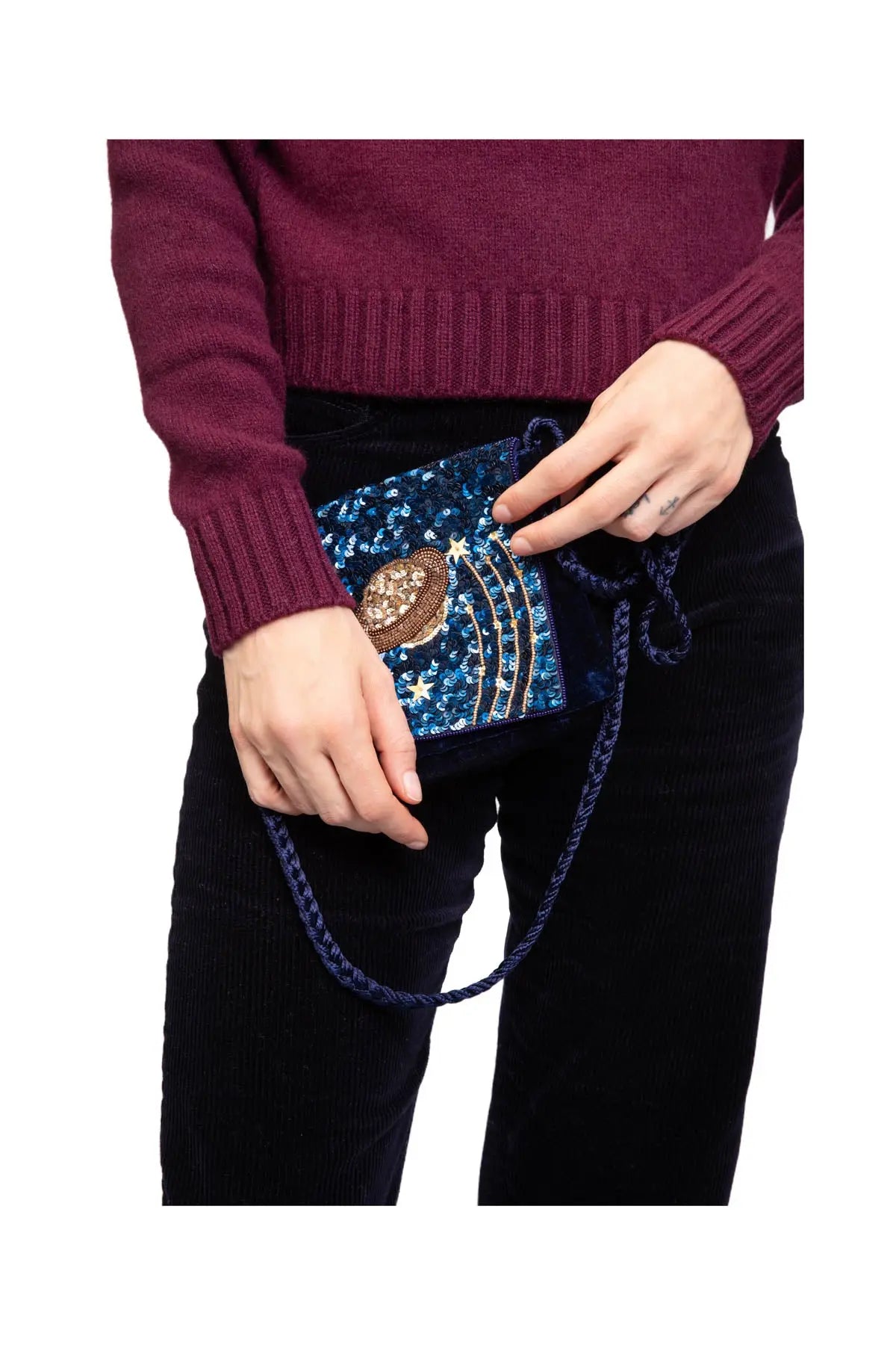 Velvet Planet Bag - Blue Olivia Dar