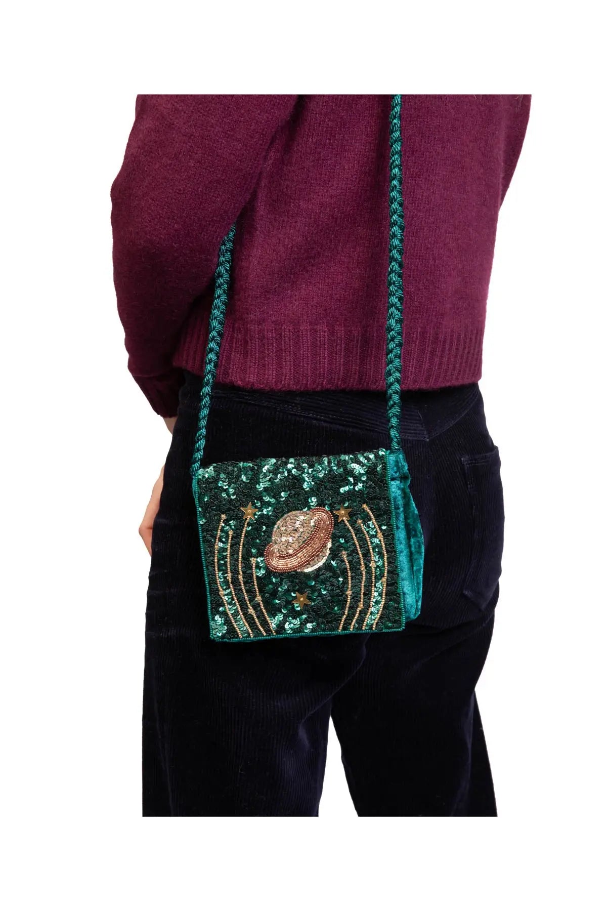 Velvet Planet Bag - Green Olivia Dar
