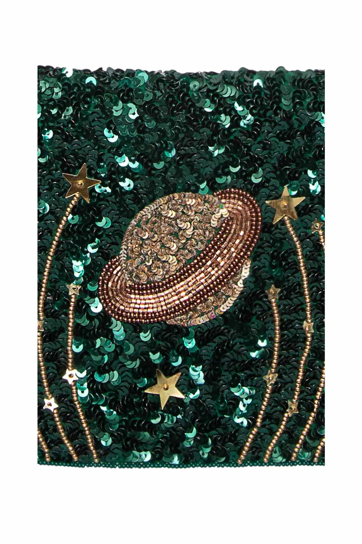 Velvet Planet Bag - Green Olivia Dar