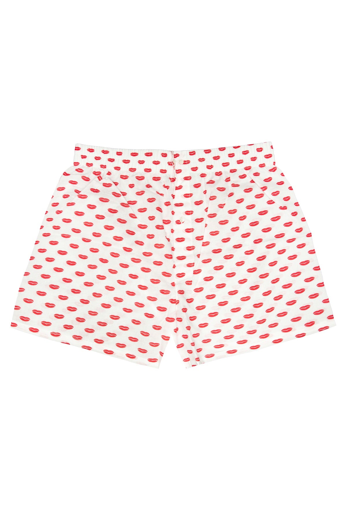 Men's Boxers - Red Lips Print