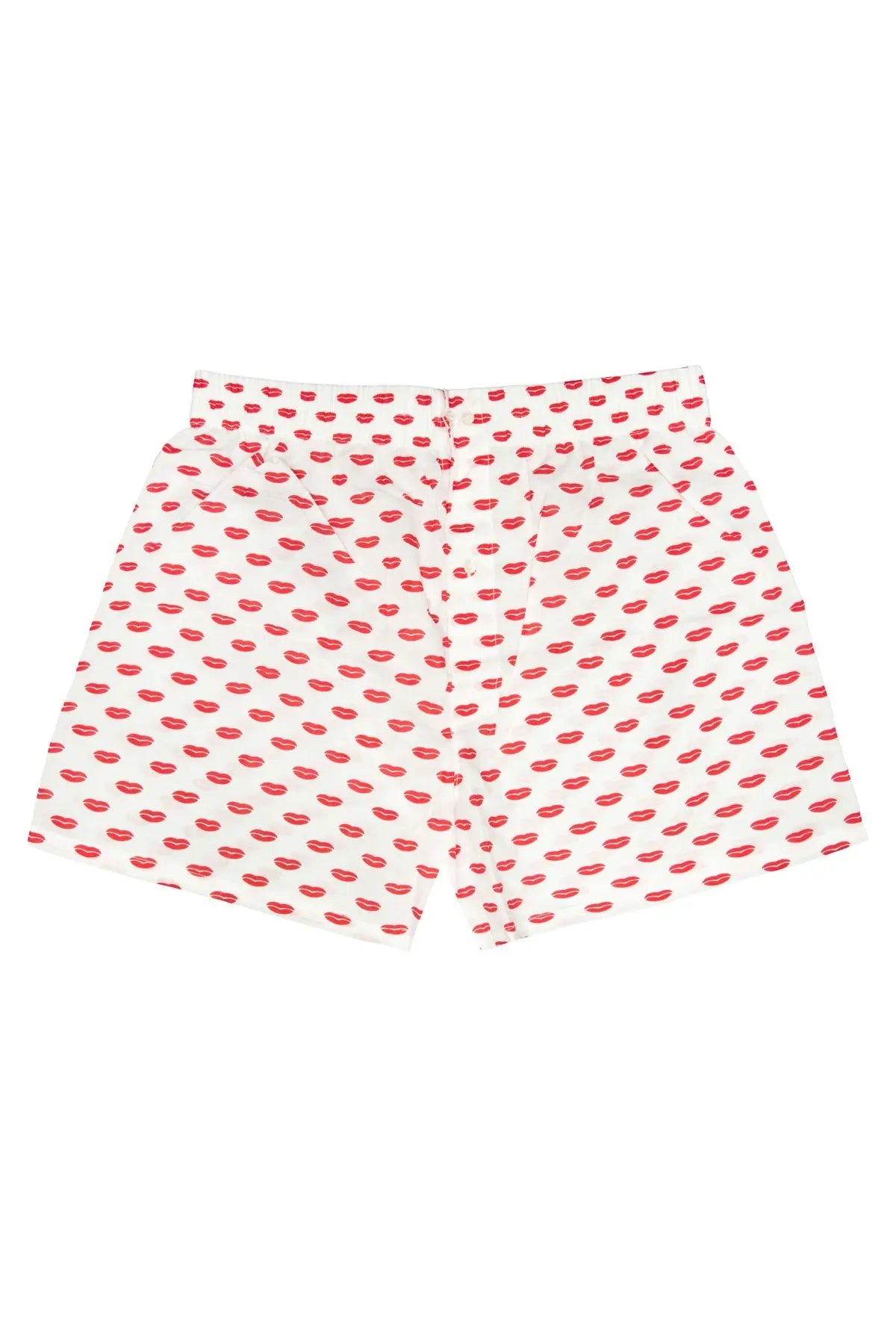 Men's Boxers - Red Lips Print Debonnaire