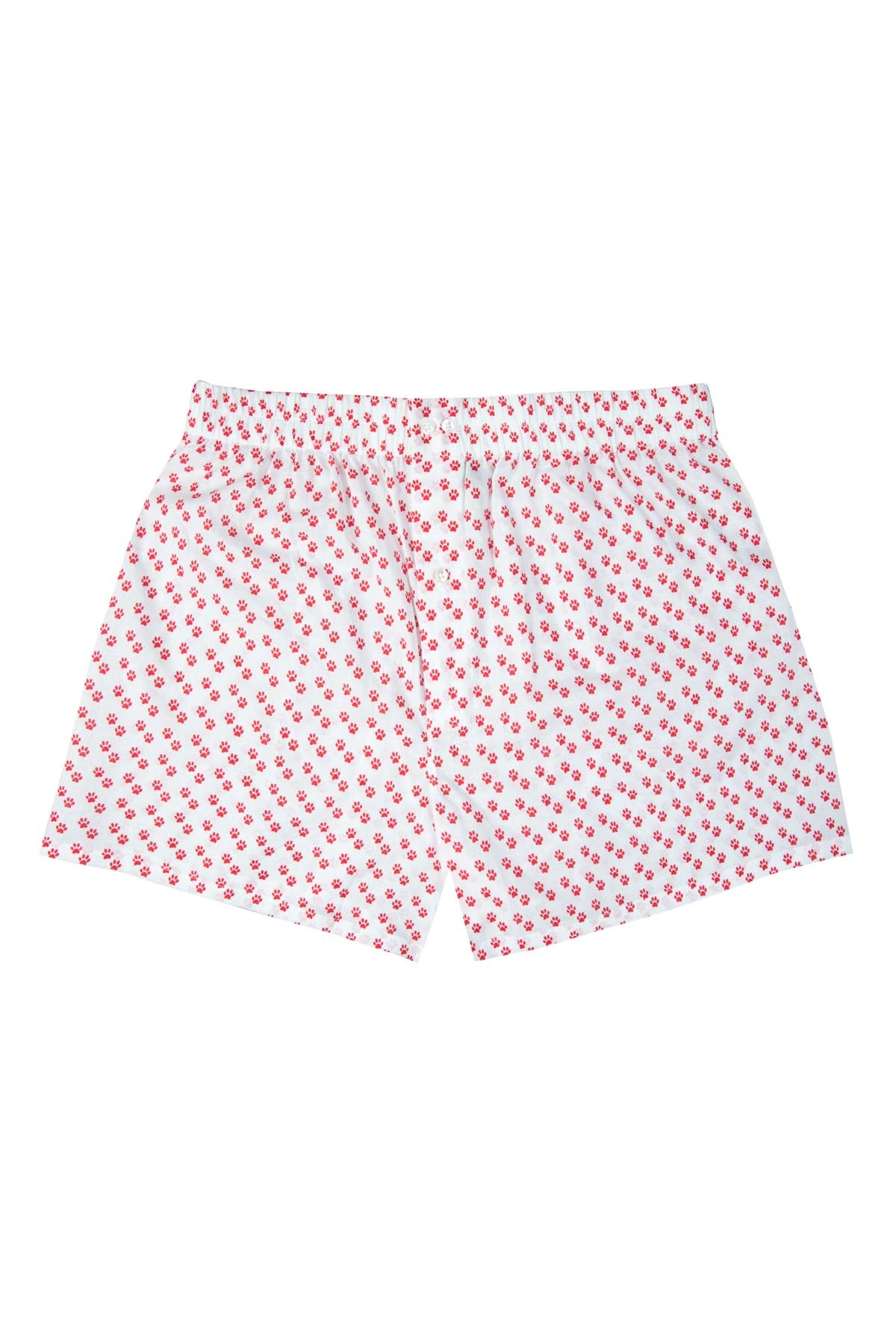 Men's Boxers - Red Paw Prints