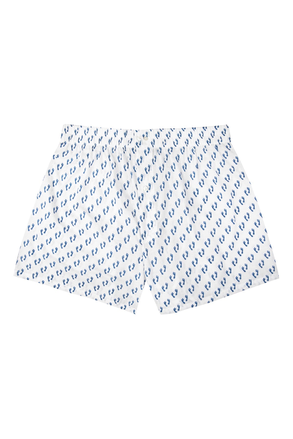 Men's Boxers - Blue Footprints