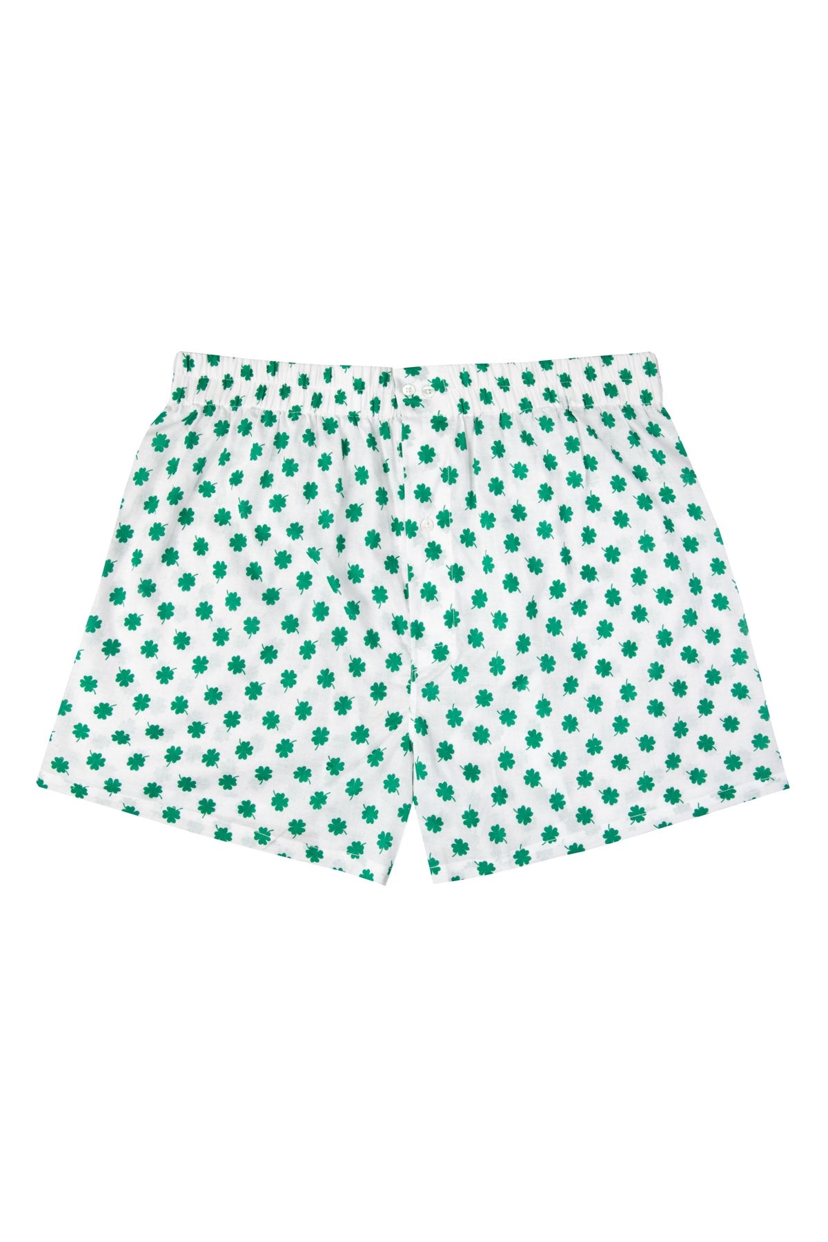 Men's Boxers - Green Lucky Clover Print