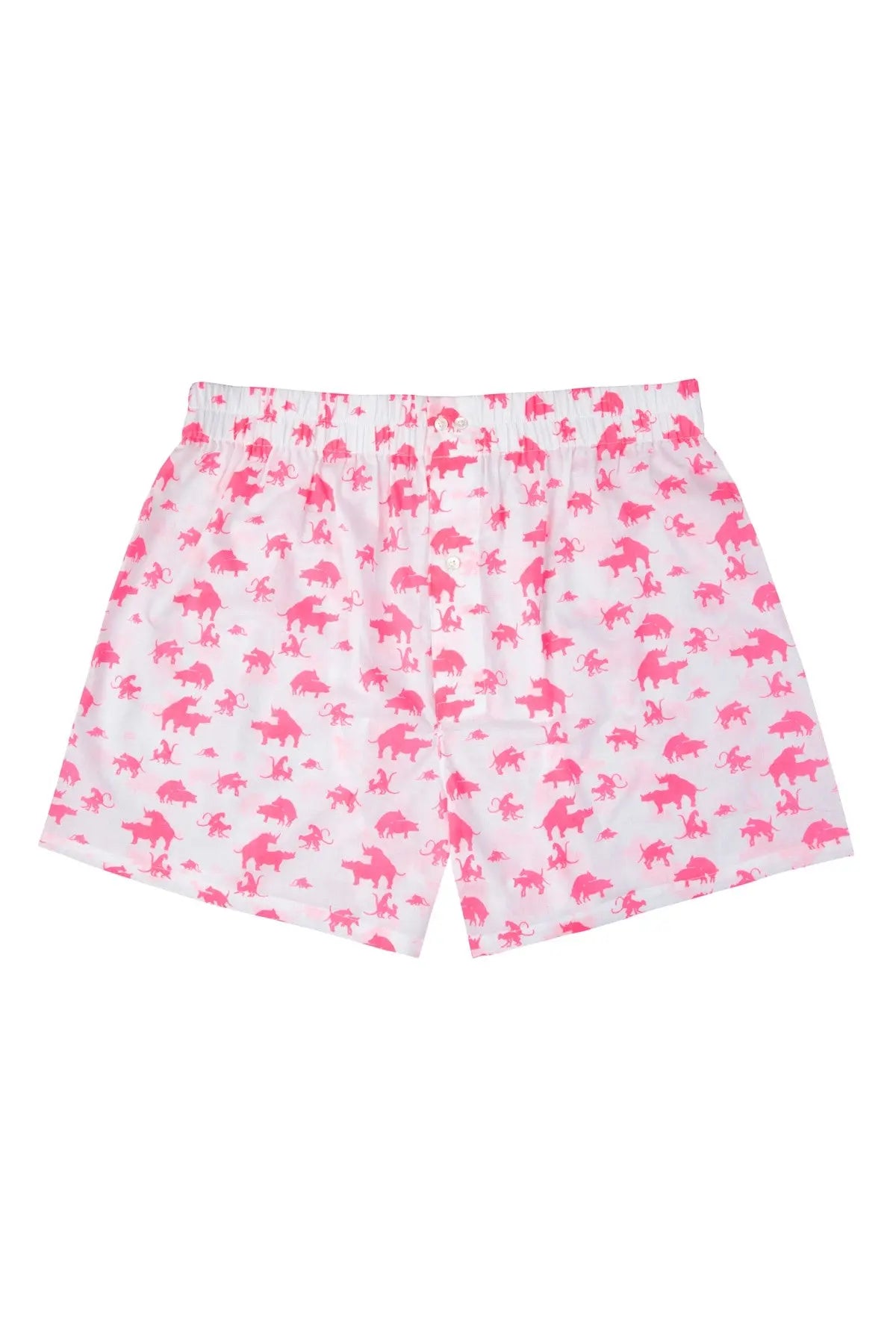 Men's Boxers - Pink Naughty Animal Print Debonnaire