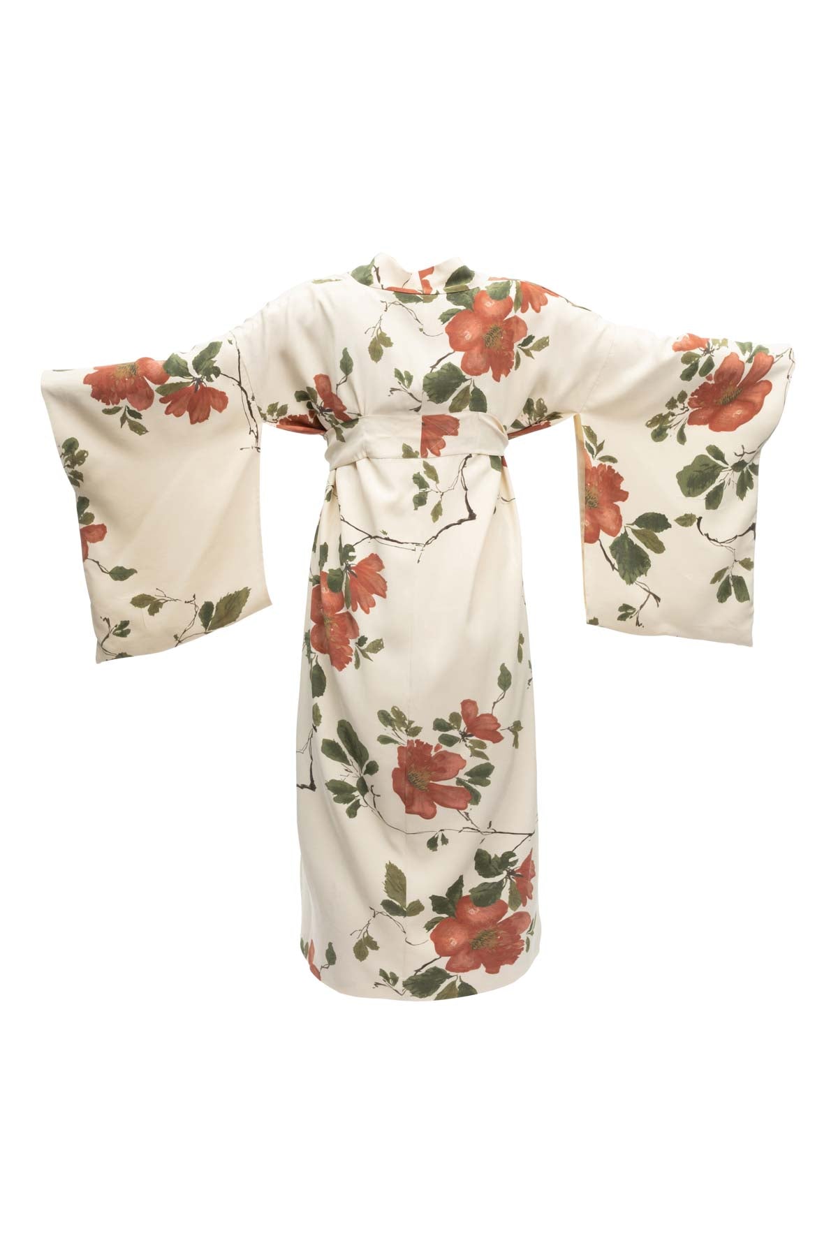 Floral Silk Kimono & Slip