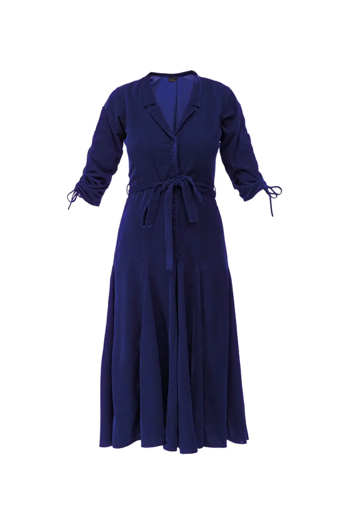 Bugesha Velvet Dress - Blue Debonnaire