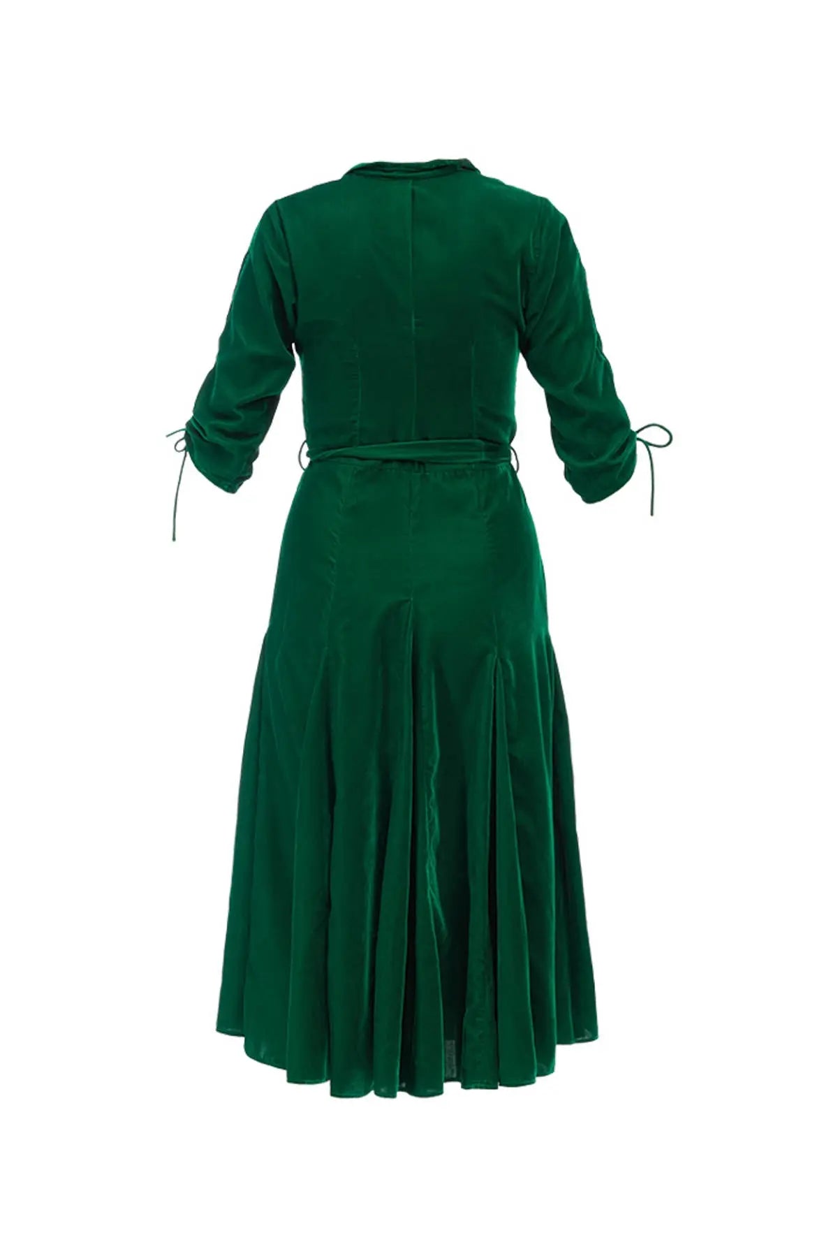 Bugesha Velvet Dress - Green Debonnaire
