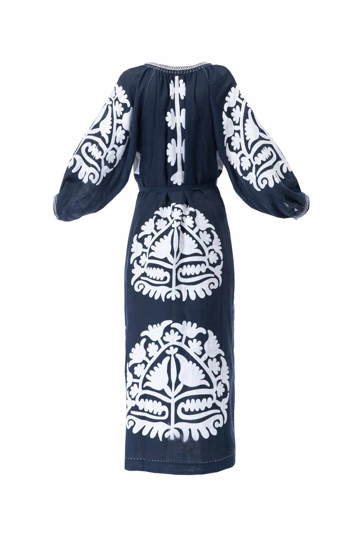 Shalimar Dress - Navy & White