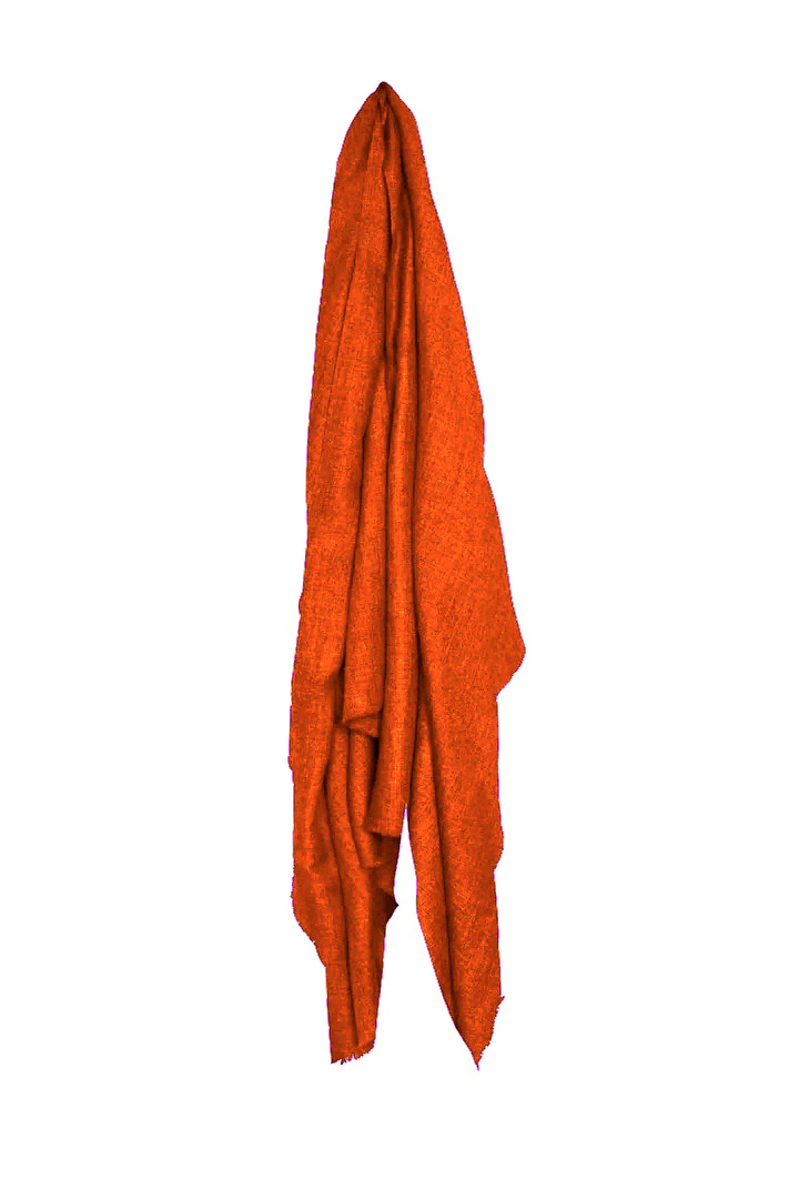 Classic Cashmere Pashmina Shawl - Tangerine