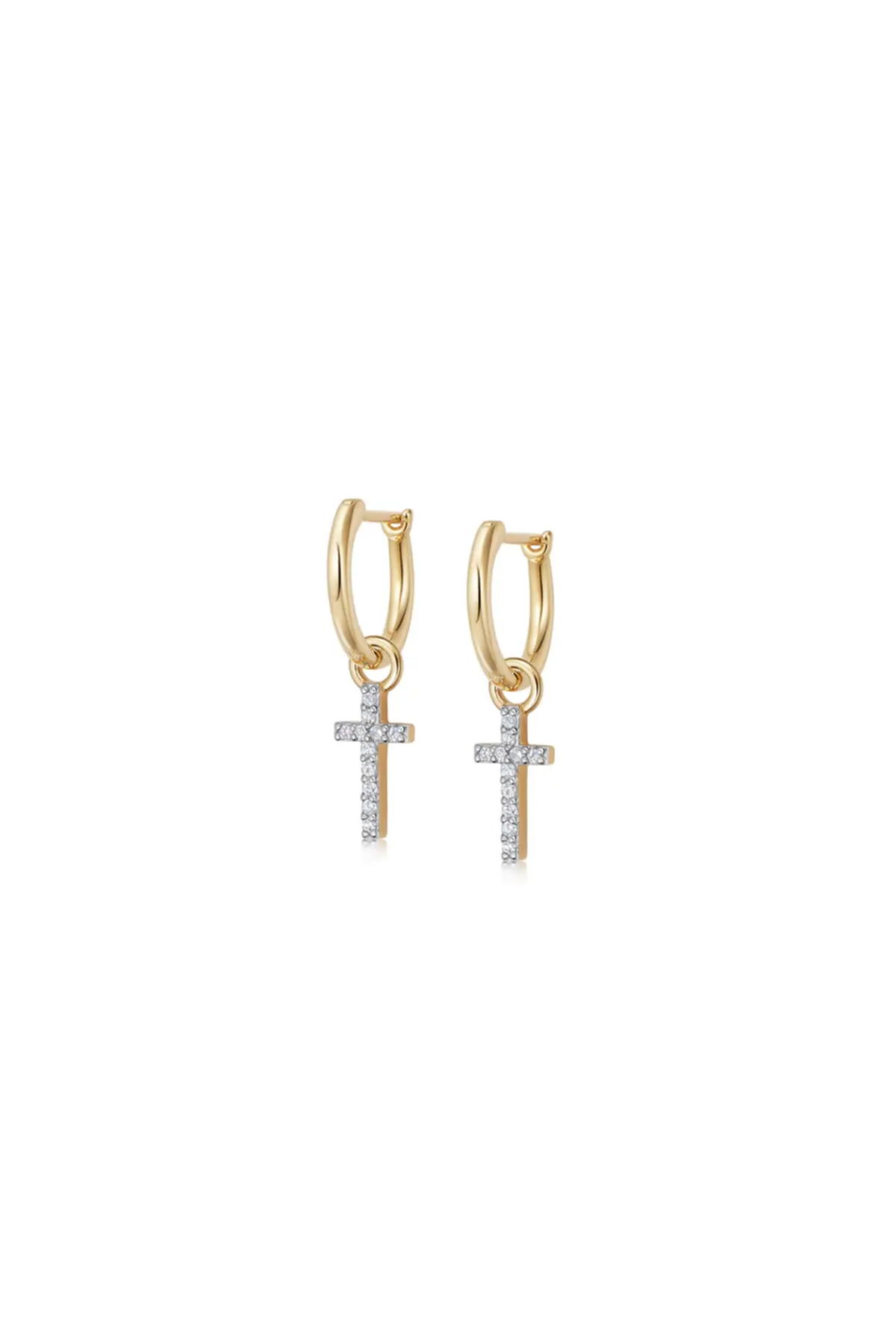 Cross Hoop Earrings Sophie Lis