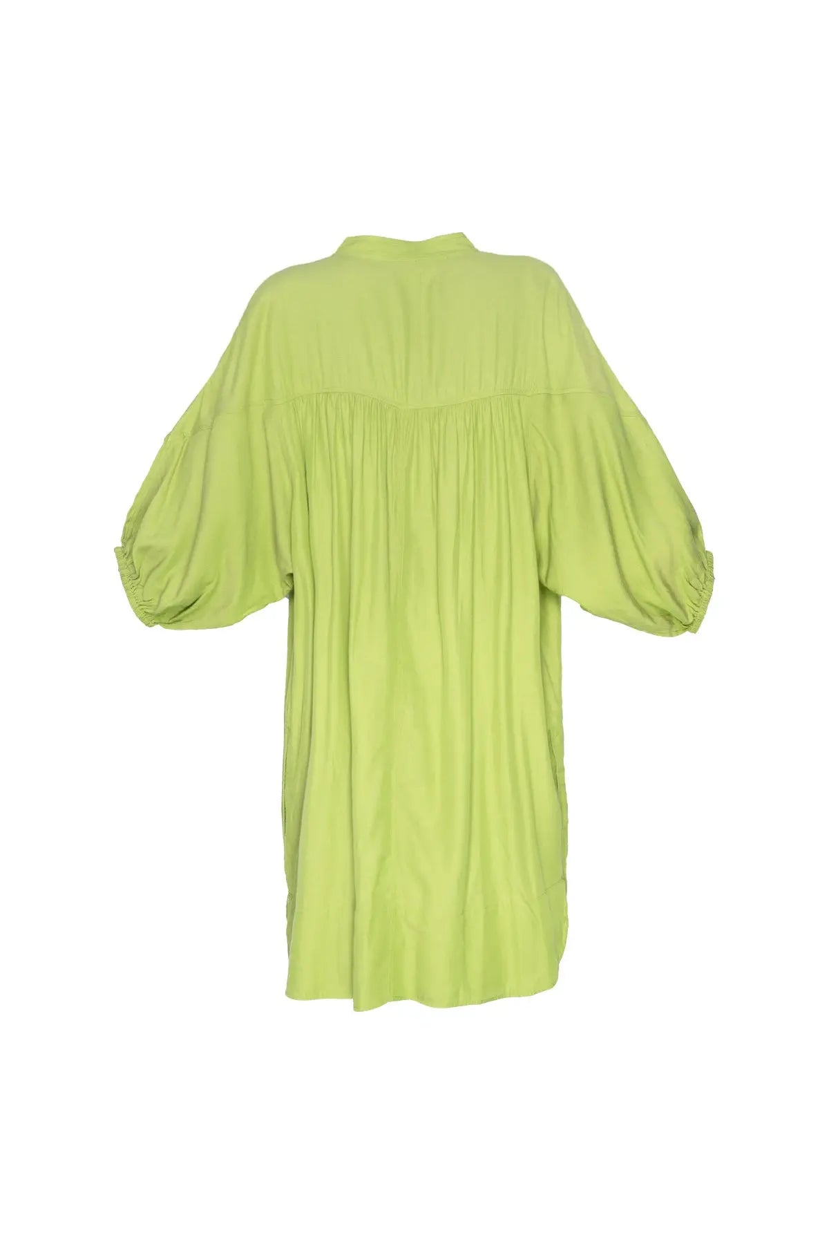 Cotton Beach Dress - Lime Debonnaire