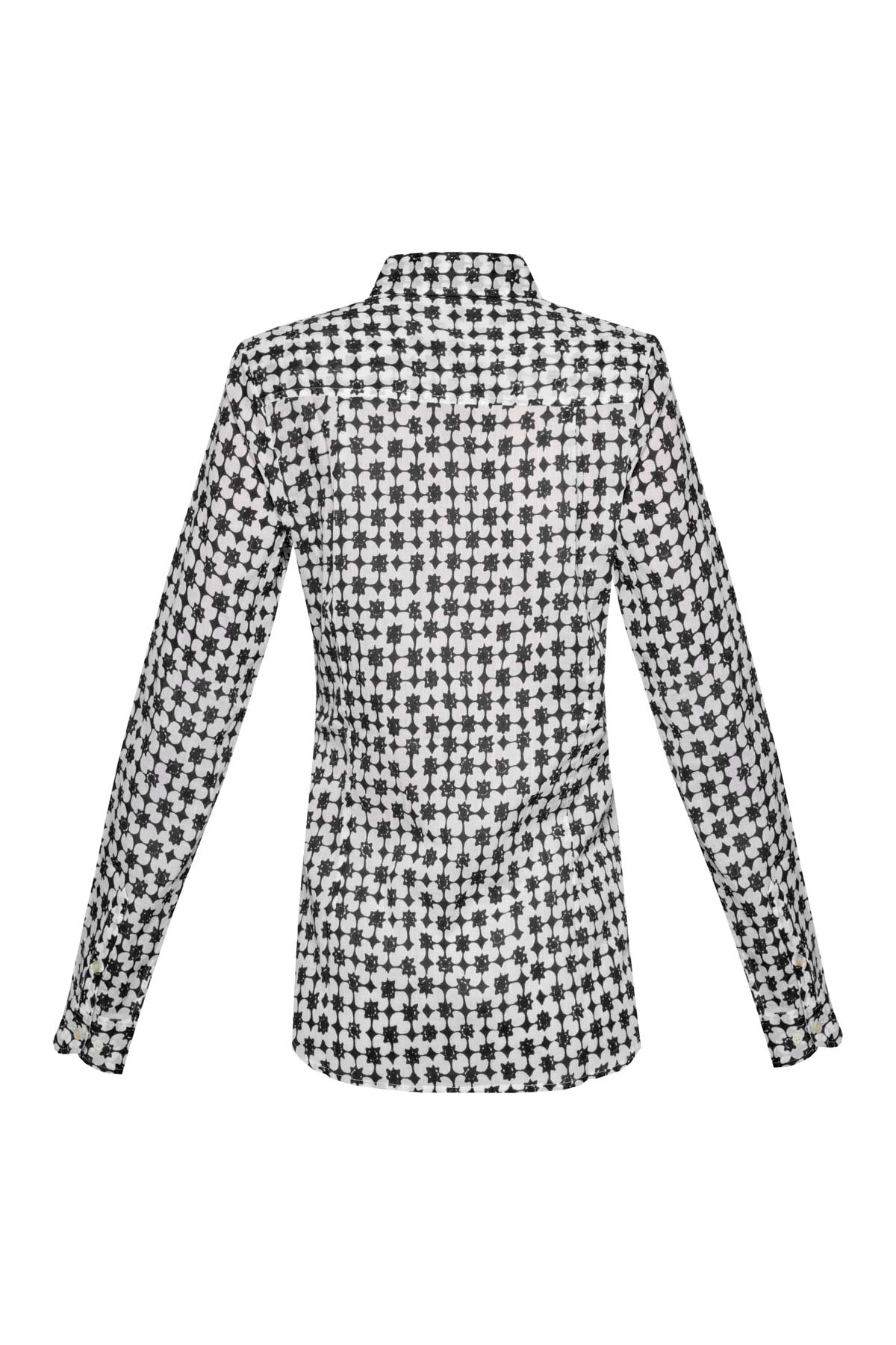 Women's Cotton Shirt - Black Star