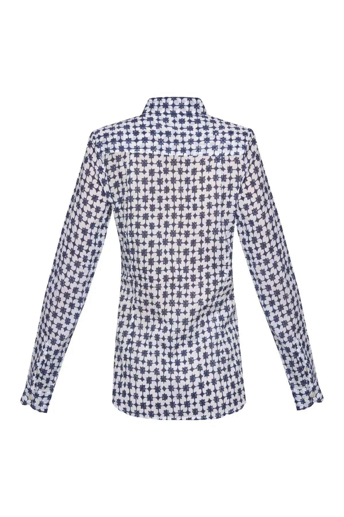 Women's Cotton Shirt - Navy Star Debonnaire
