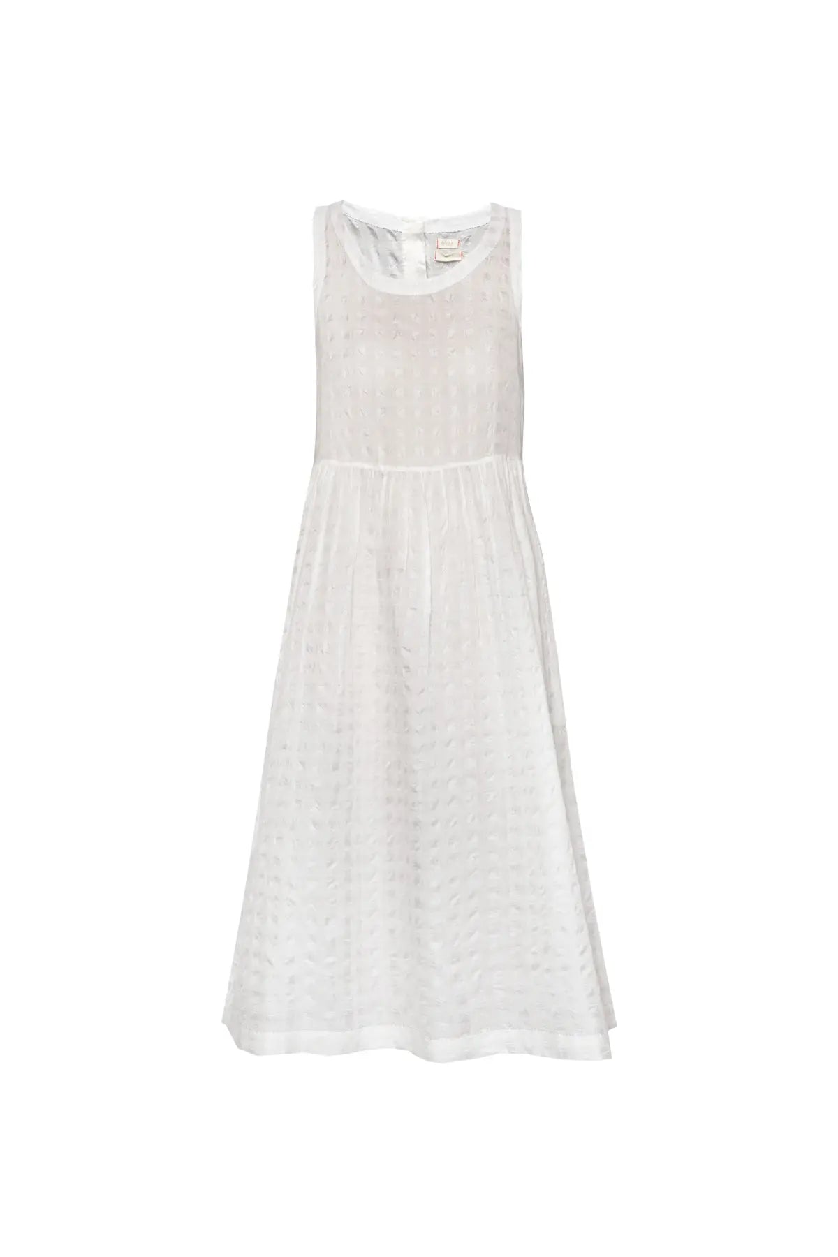 Florence Silk & Cotton Dress - White Eka