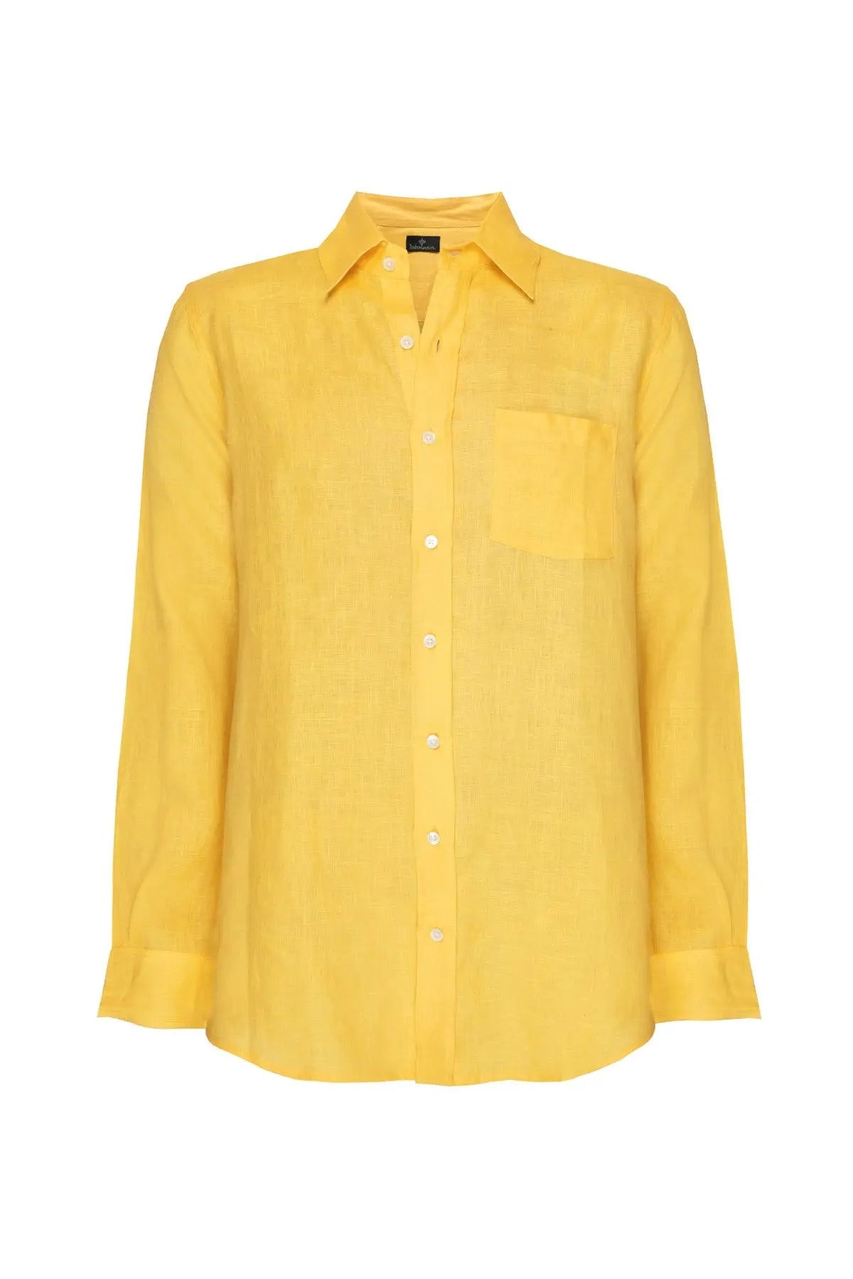 Classic Linen Shirt - Yellow Debonnaire