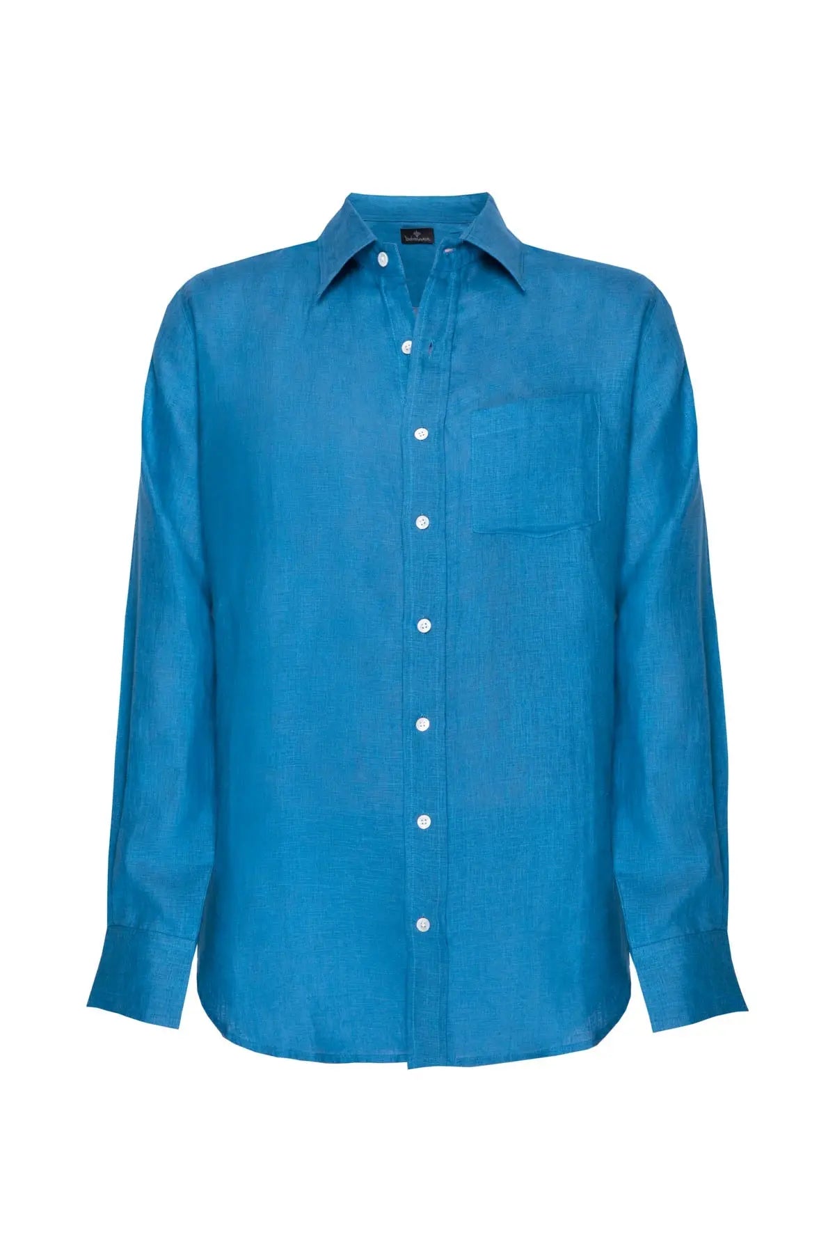 Classic Linen Shirt - Ocean Blue Debonnaire